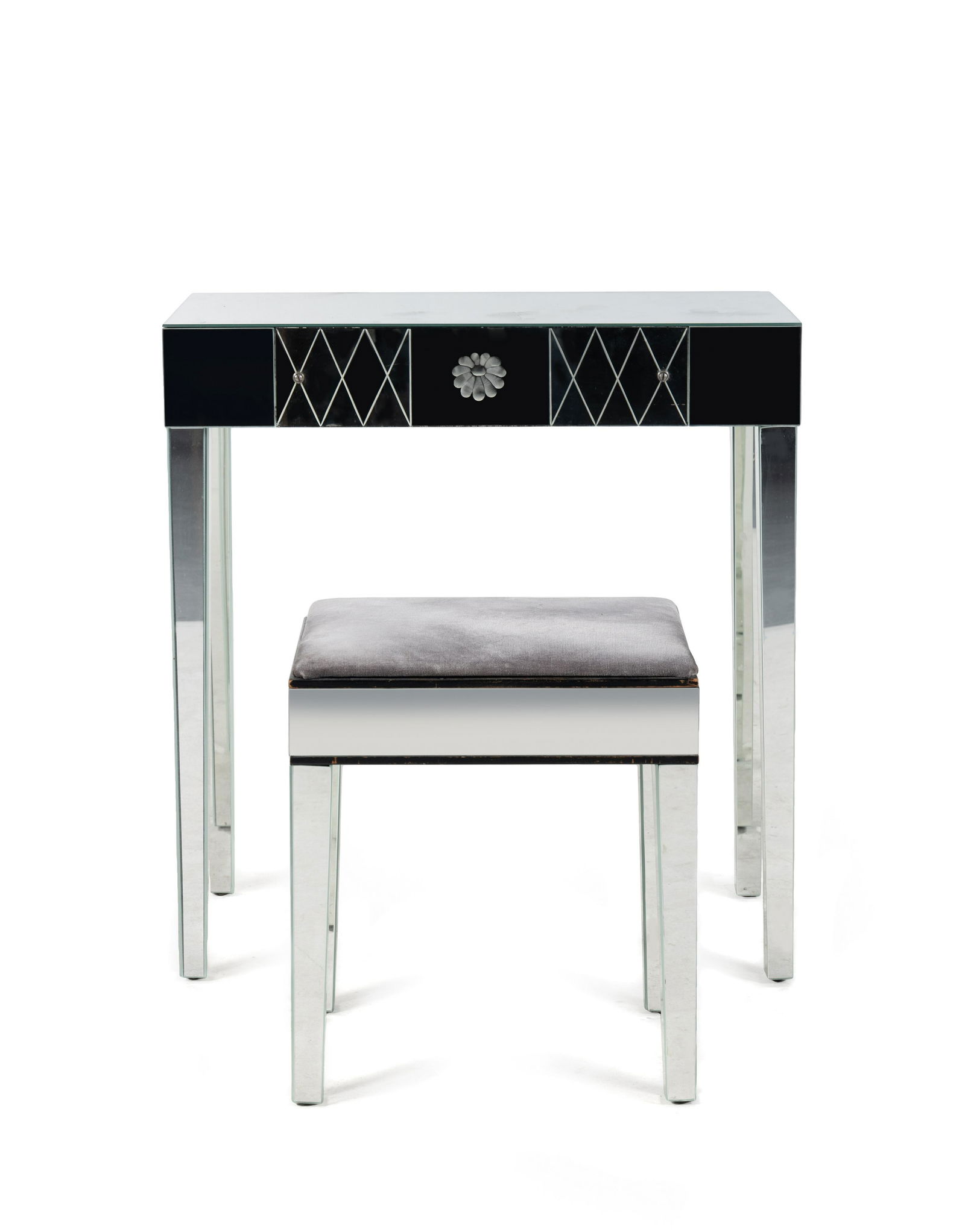 A Mirrored Dressing Table and Stool (1 of 3)