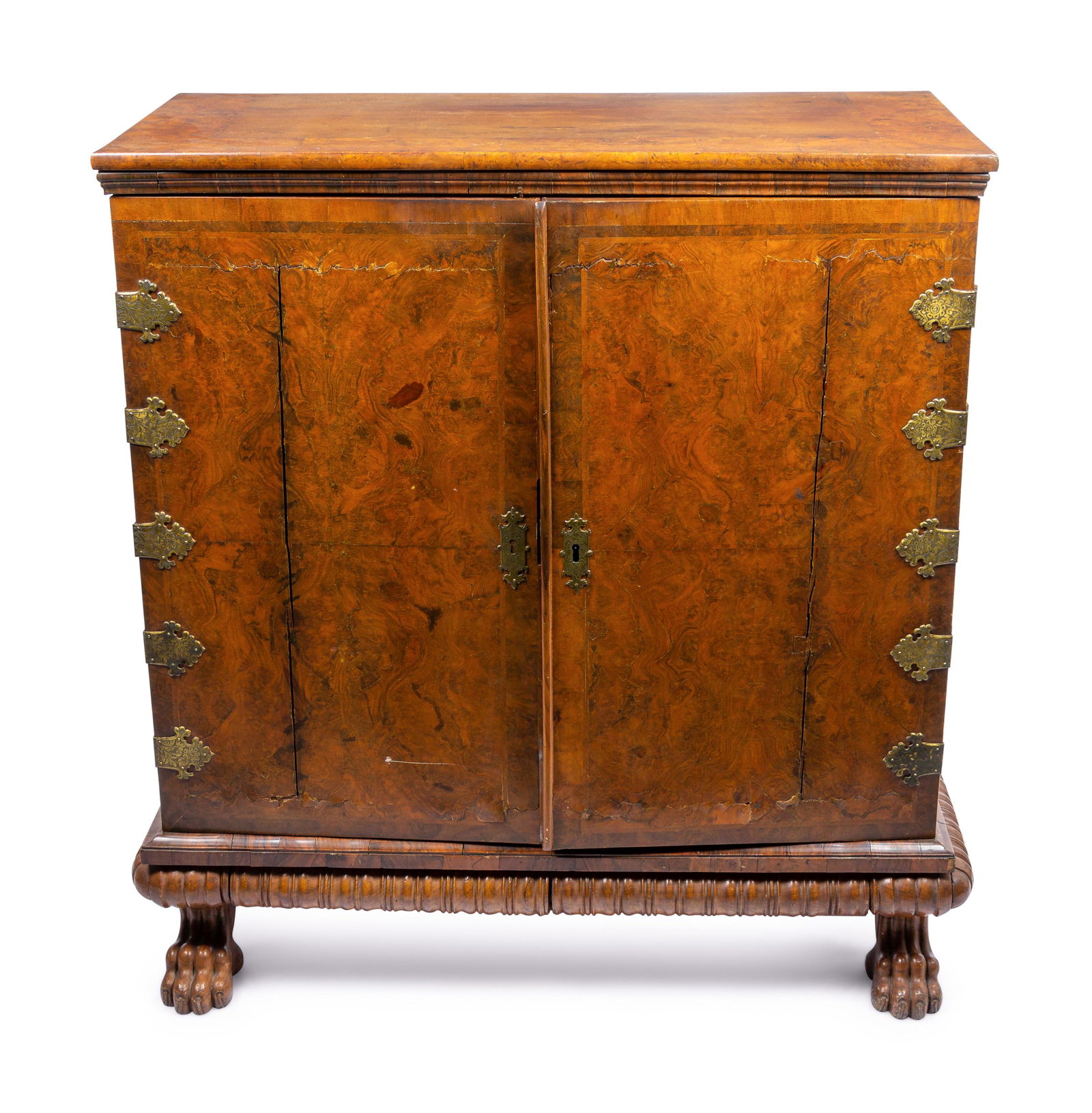 An English Burl Walnut Chest of Drawers (1 of 7)