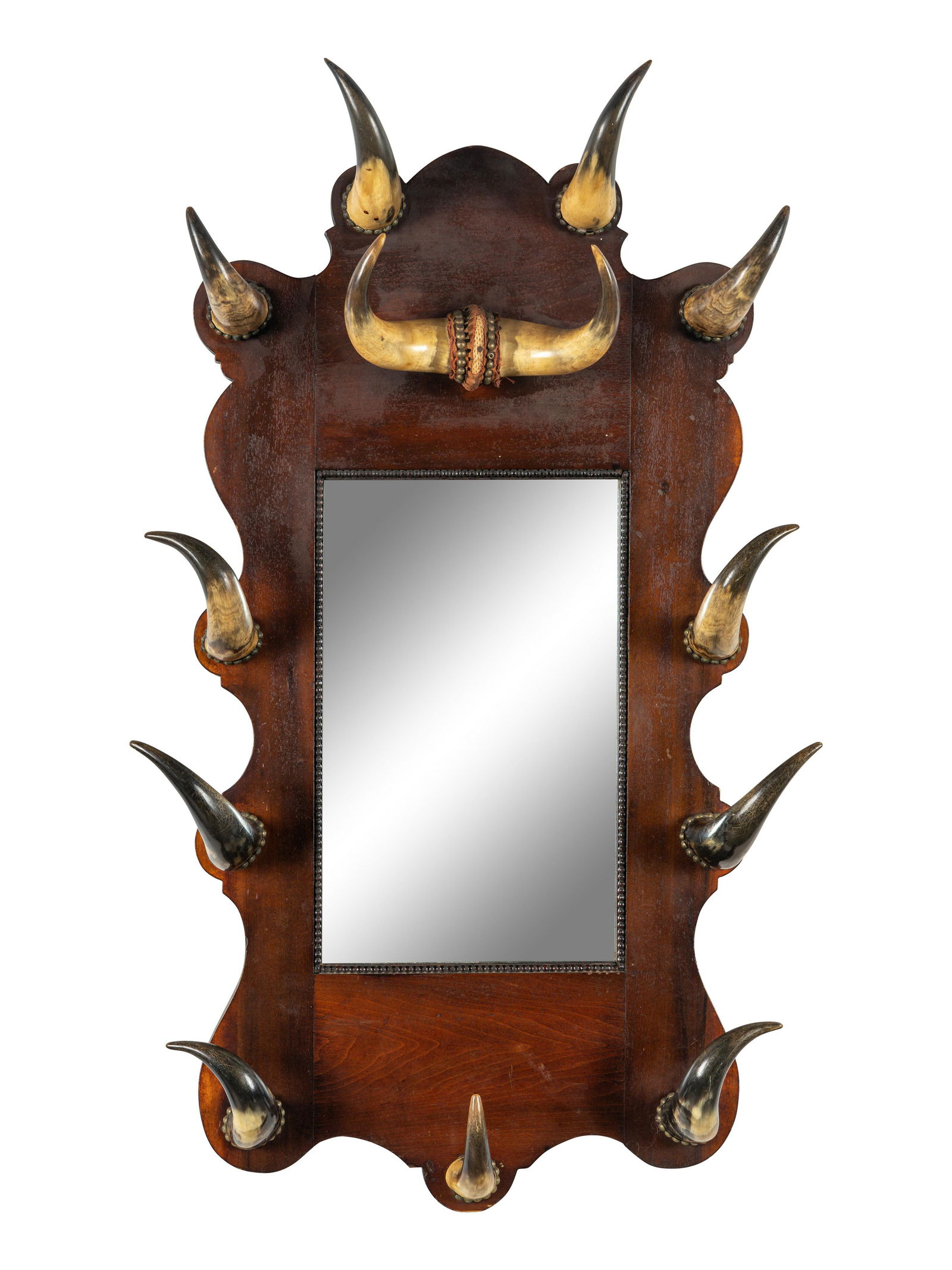 A Victorian Horn Decorated Mirror (1 of 5)