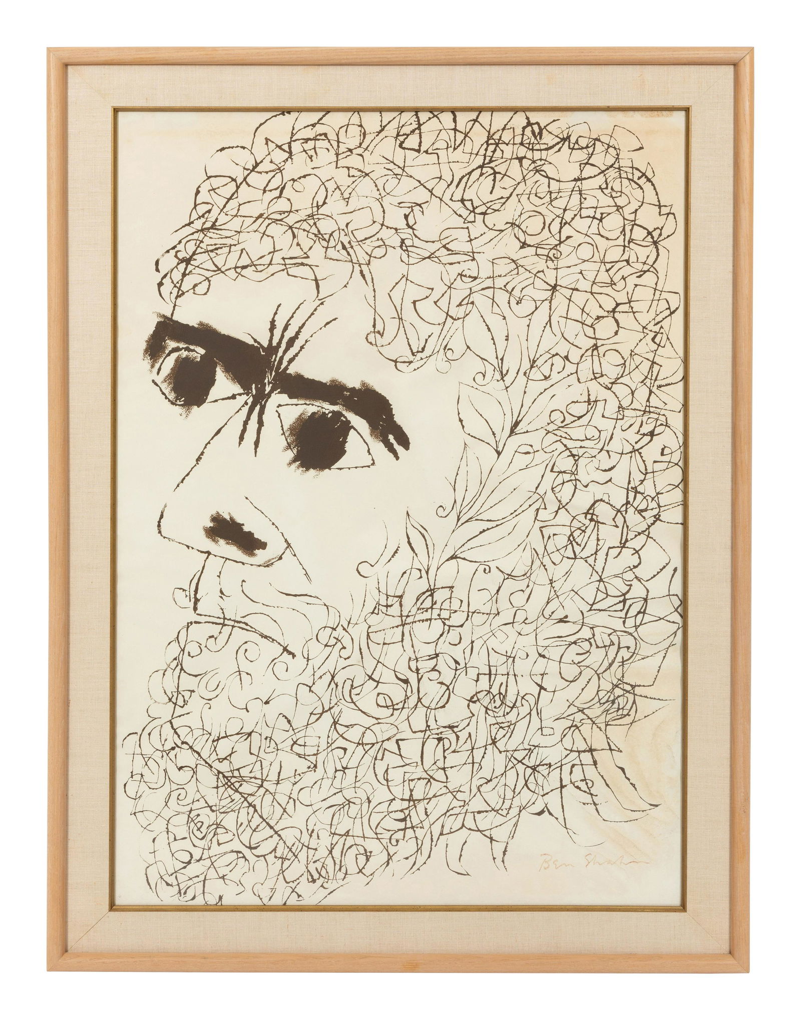 Ben Shahn (American, 1898-1969)  The Poet (1 of 5)