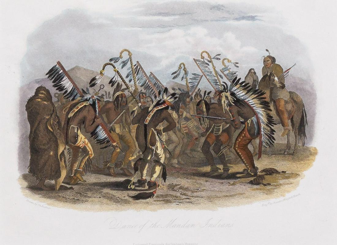 BODMER, Karl  (1809-1893), after  Dance of the Mandan (1 of 5)