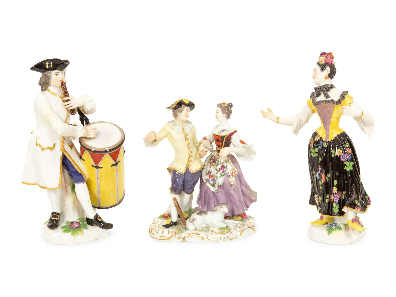 Three Meissen Jubilee Porcelain Figures (1 of 5)