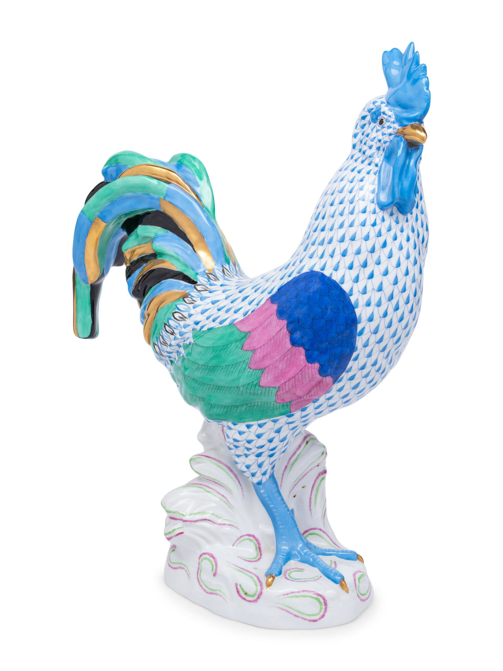 A Large Herend Porcelain Rooster (1 of 6)