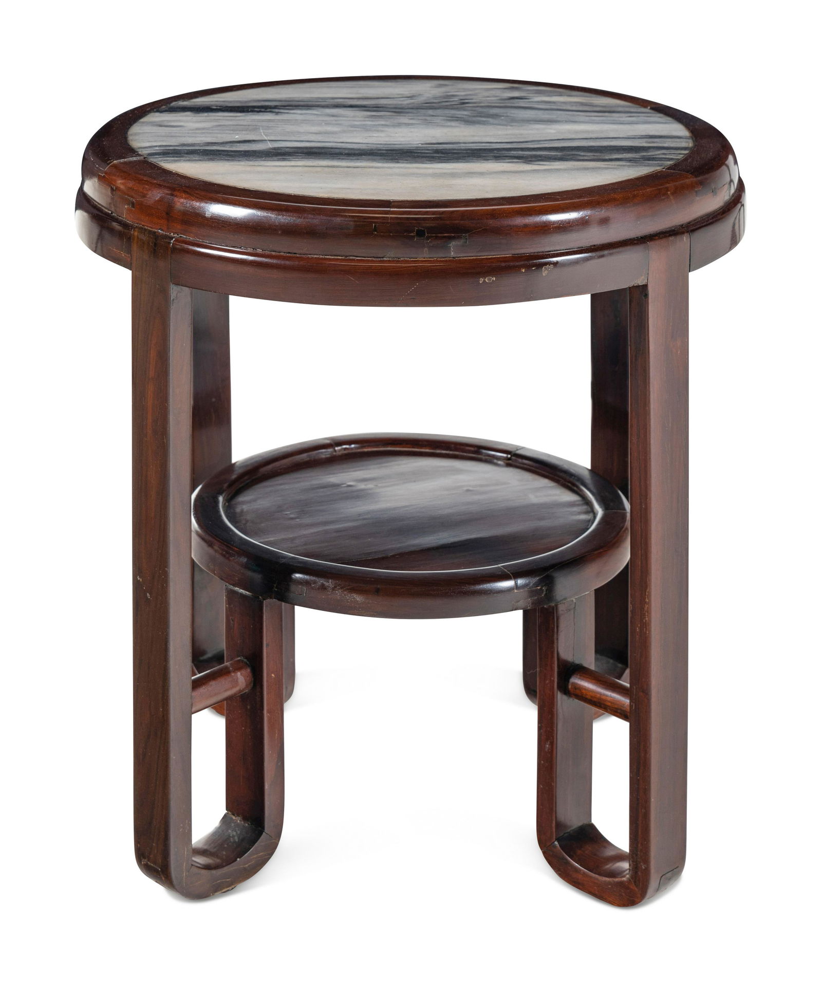 A Chinese Marble-Inset Hardwood Table (1 of 3)