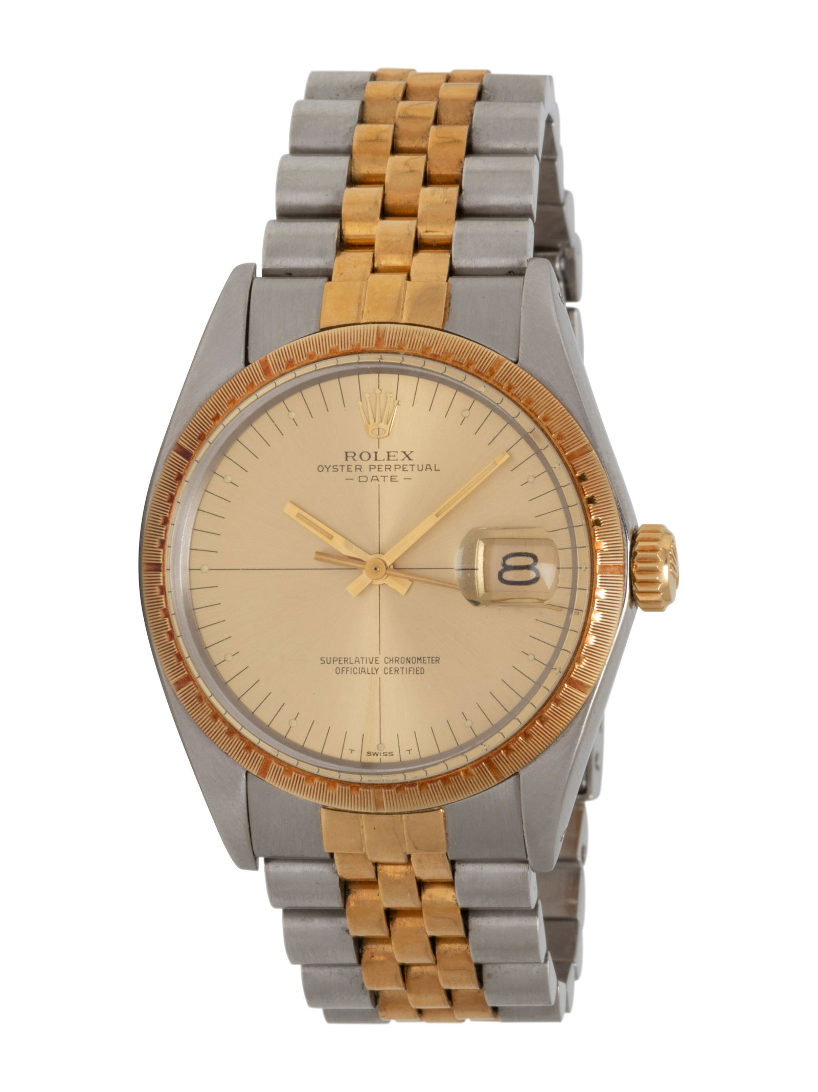 ROLEX, REF. 1512 14K YELLOW GOLD AND STAINLESS STEEL 'ZEPHYR' WATCH (1 of 2)