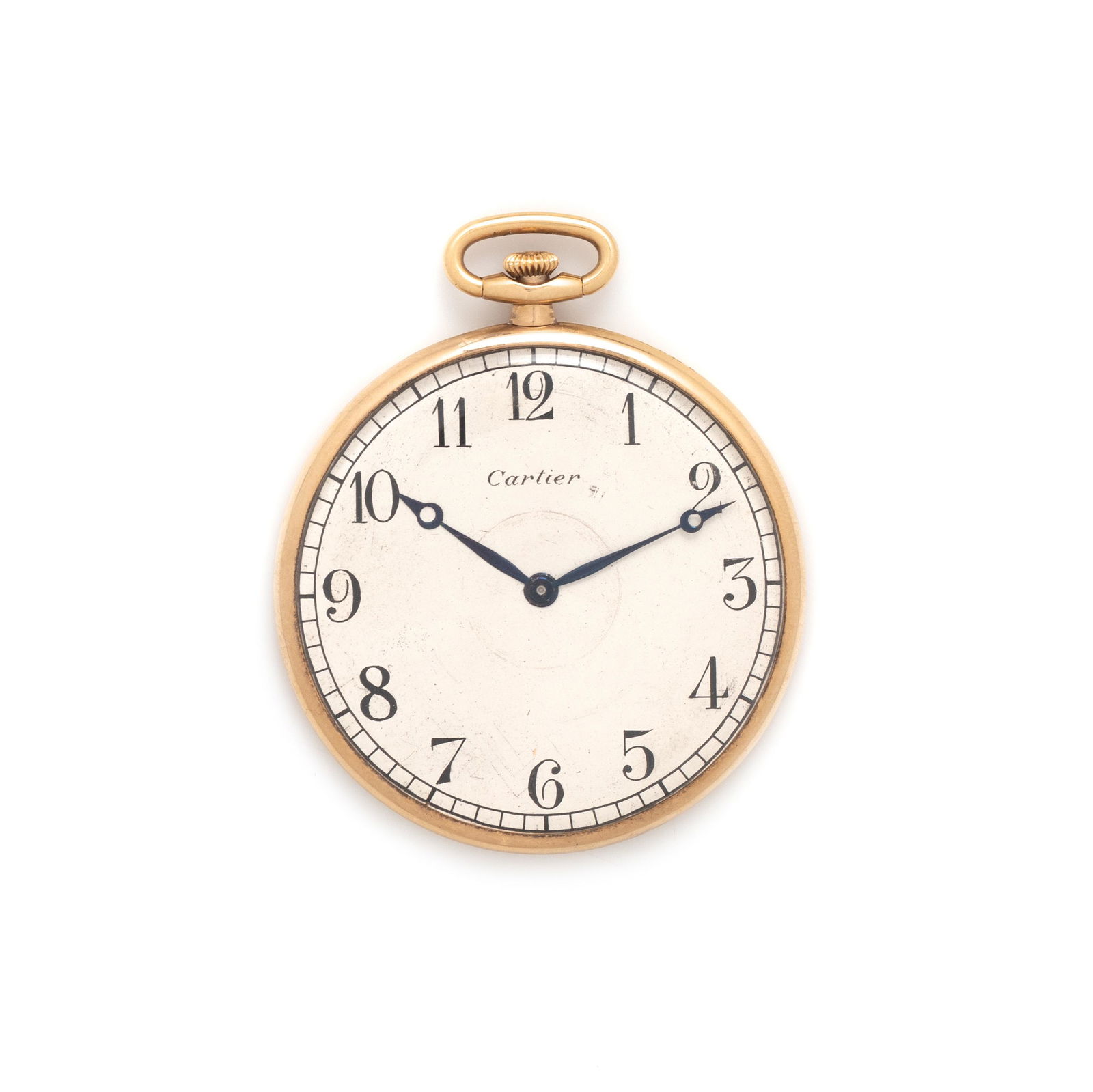 CARTIER, 18K YELLOW GOLD POCKET WATCH (1 of 2)