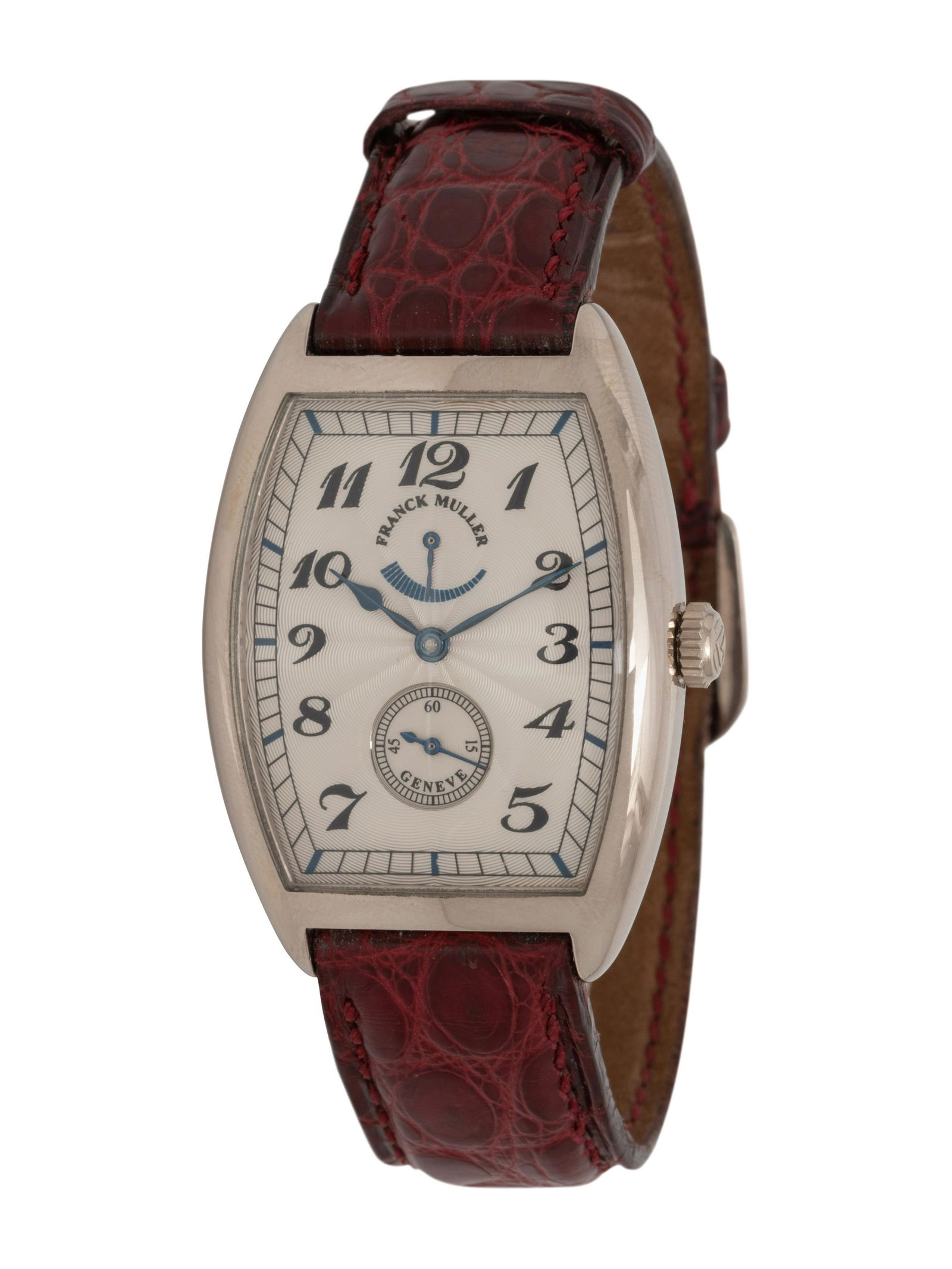 FRANCK MULLER, REF. 2852 18K WHITE GOLD TONNEAU WATCH (1 of 3)