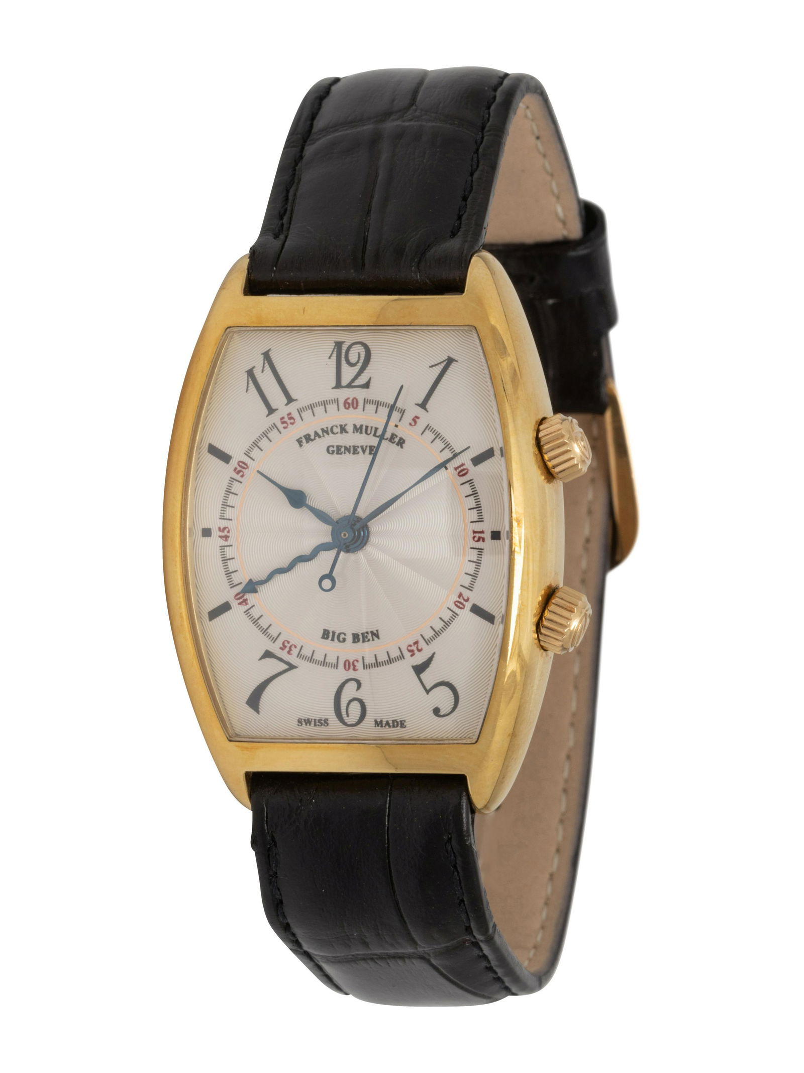 FRANCK MULLER, REF. 2852 AL 18K YELLOW GOLD TONNEAU 'BIG BEN' ALARM WATCH (1 of 3)