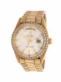 ROLEX, REF. 1803 18K YELLOW GOLD 'OYSTER PERPETUAL DAY-DATE' WATCH (1 of 2)