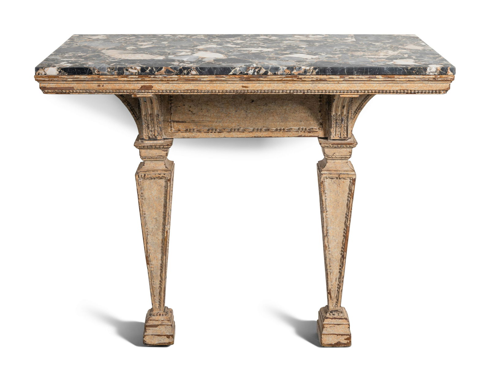 An Italian Gray-Painted Console Table (1 of 8)