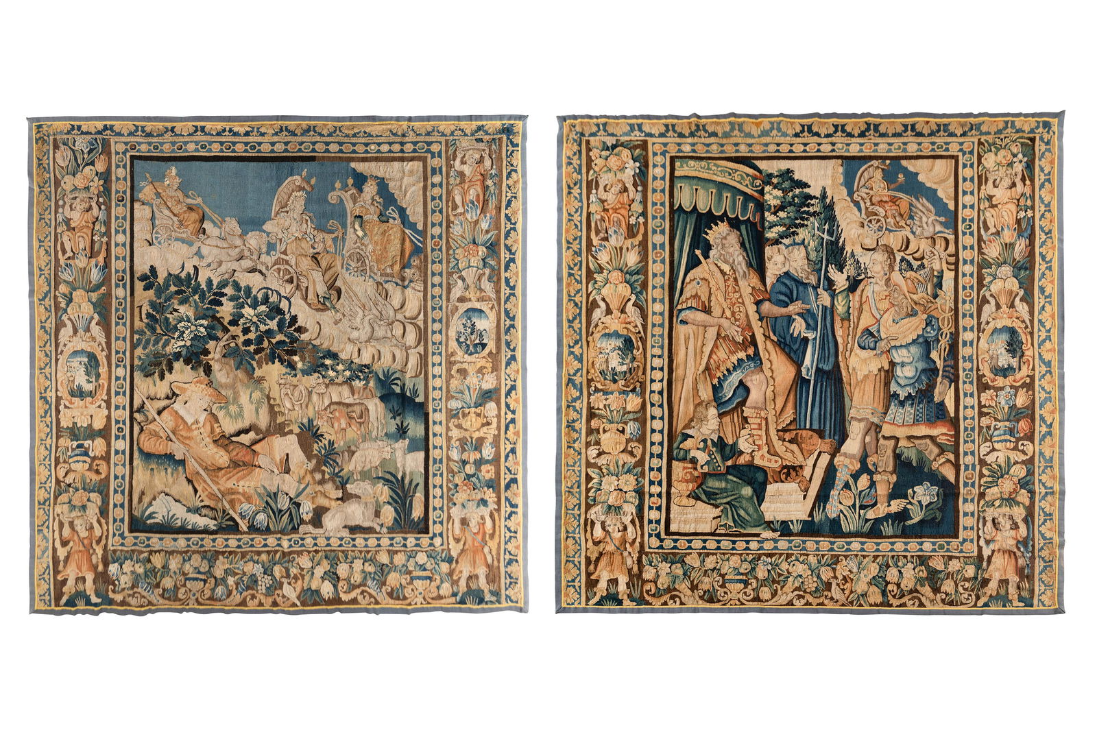 A Pair of Flemish Wool Tapestries (1 of 12)