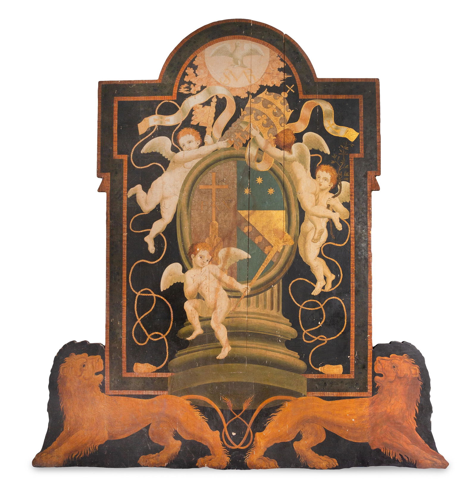 An Italian Painted Papal Panel (1 of 1)