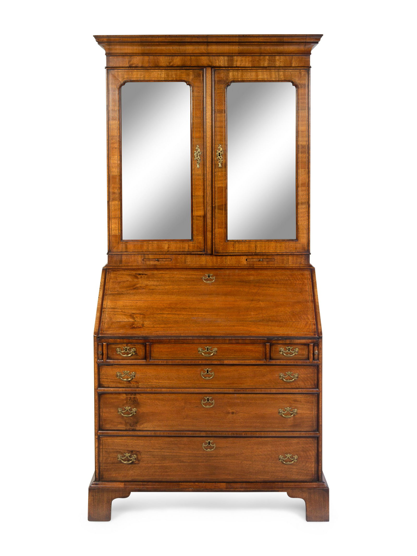 A George II Burl Walnut Secretary Bookcase (1 of 6)