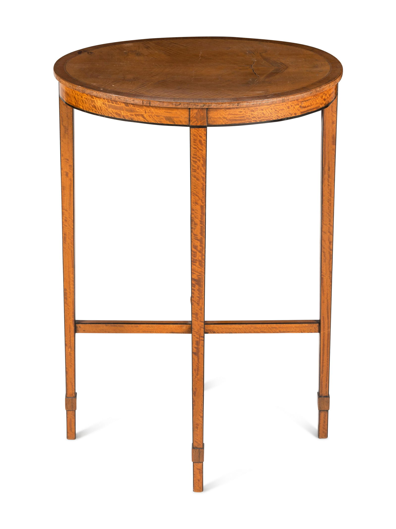 A George III Ebony-Inlaid Satinwood Side Table (1 of 3)