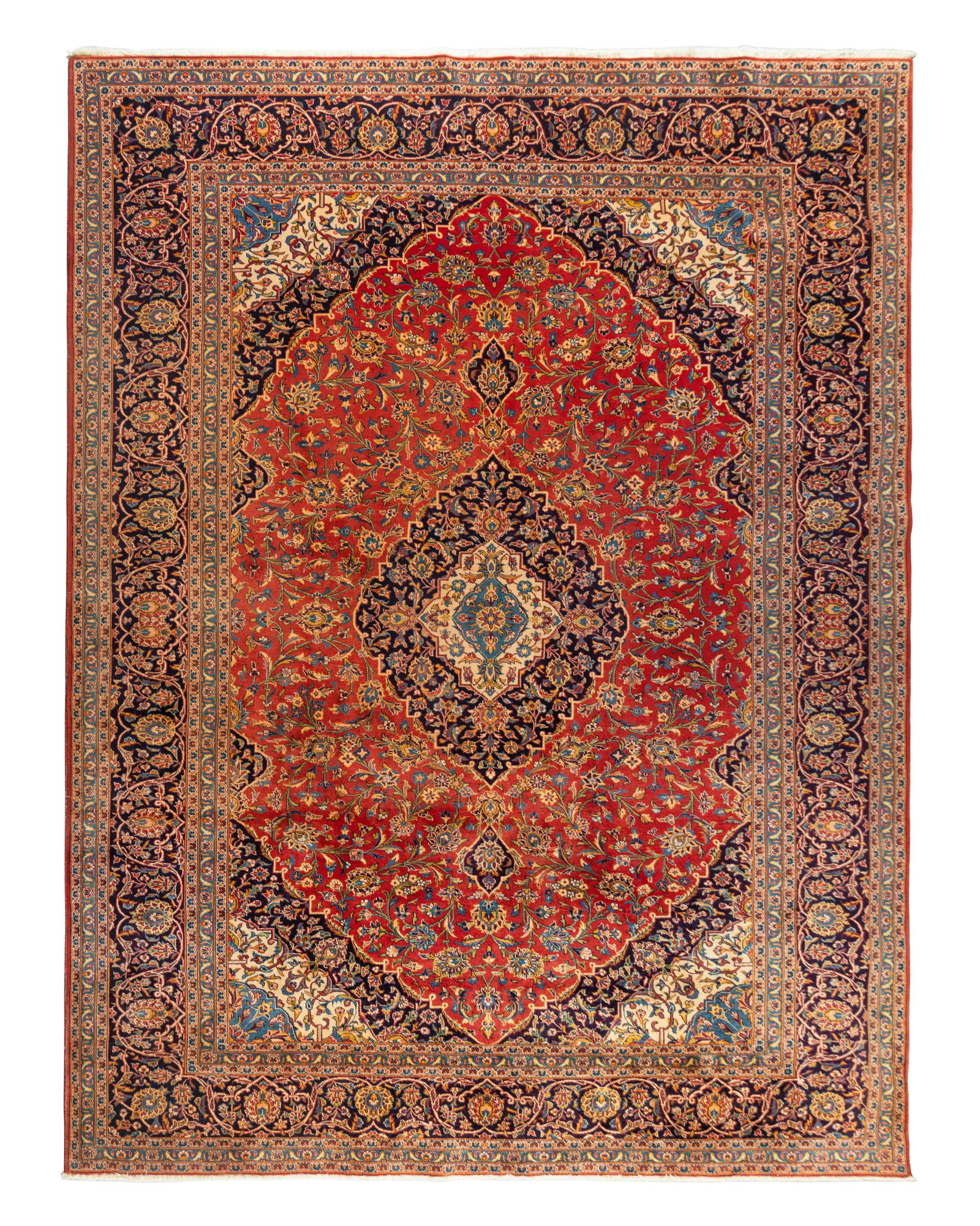 A Kashan Wool Rug (1 of 4)