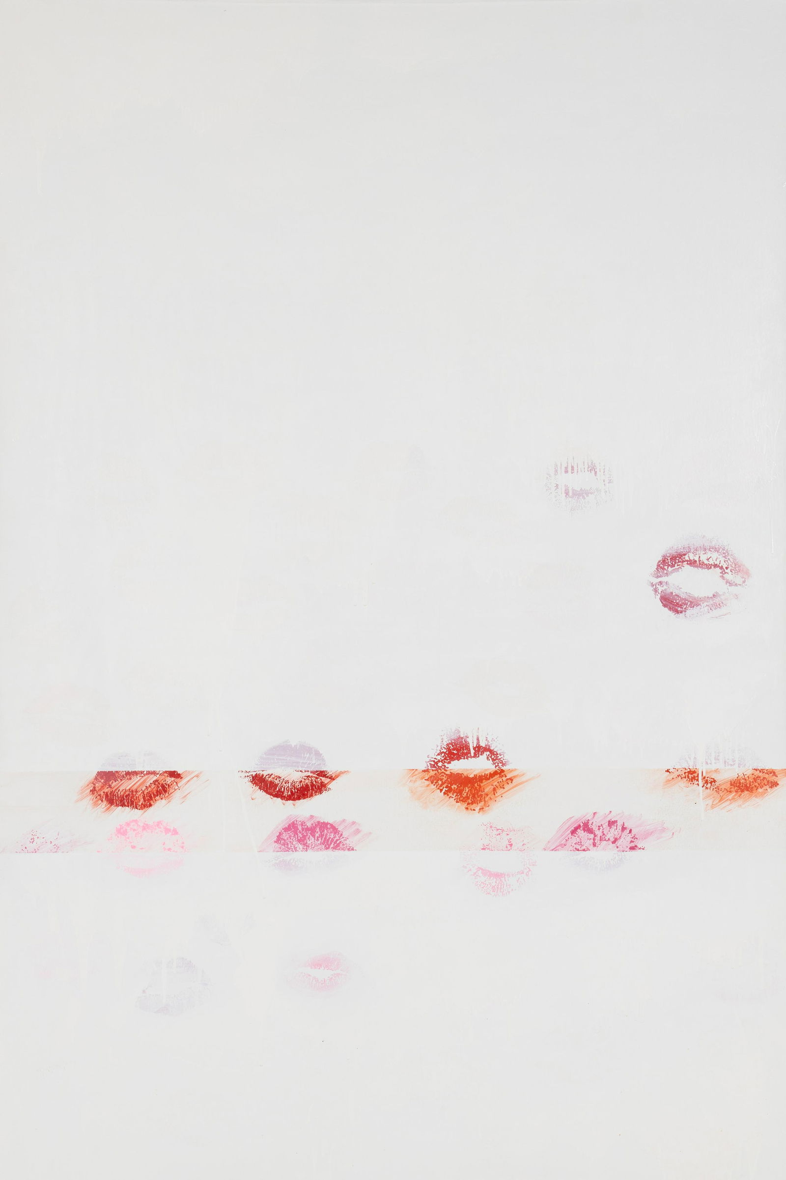 Marilyn Minter (American, b. 1948) Wine with Everything, 1989: Marilyn Minter (American, b. 1948) Wine with Everything, 1989 enamel on canvas signed M. Minter, titled and dated (verso) 72 x 48 inches. Property from the Collections of Webster University, Sold to B