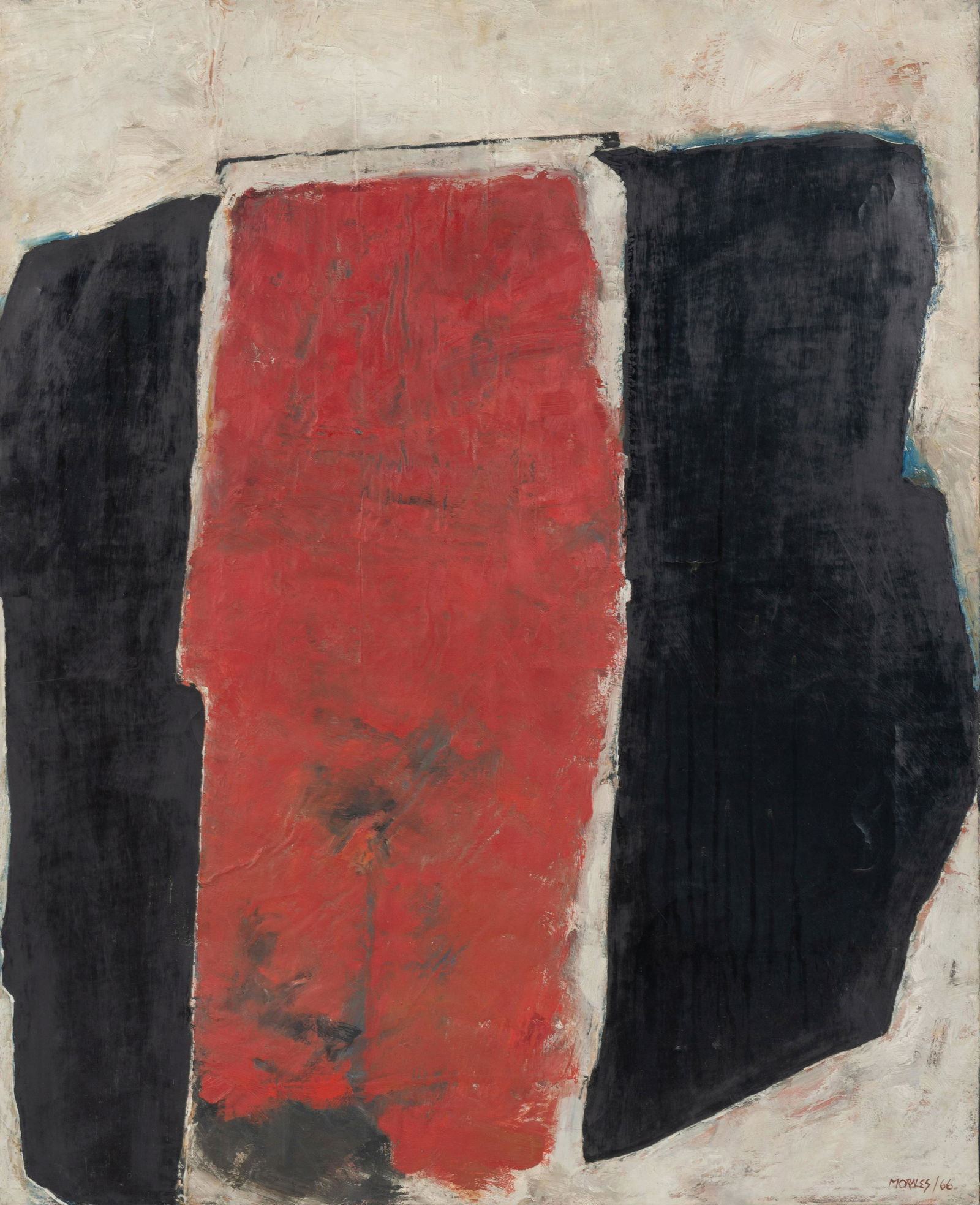 Armando Morales (Nicaraguan, 1927-2011) Painting, 1966: Armando Morales (Nicaraguan, 1927-2011) Painting, 1966 oil, plaster, and mixed media on canvas signed Morales and dated (lower right); titled, dated and inscribed (verso) 40 x 32 1/2 inches. Property