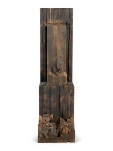 Ursula von Rydingsvard (American, b. 1942) Untitled: Ursula von Rydingsvard (American, b. 1942) Untitled wood Height: 631/2 inches.