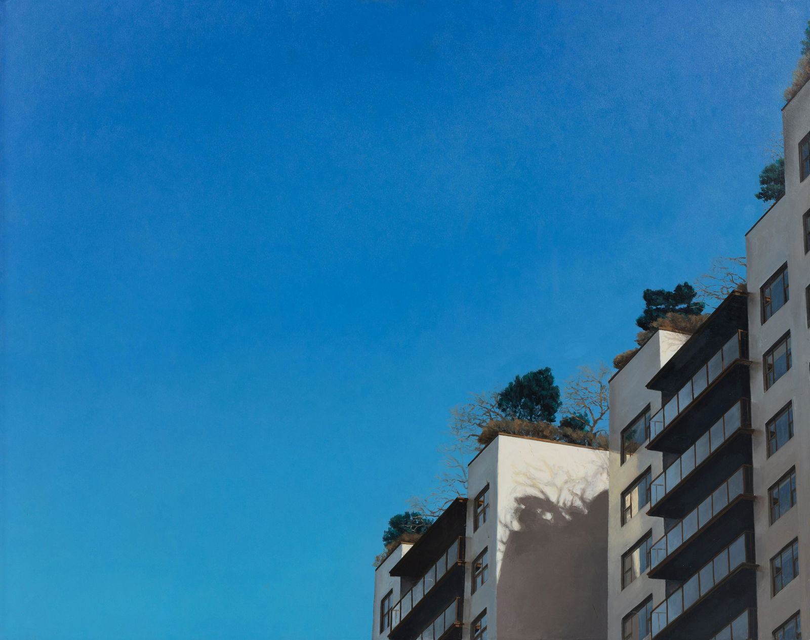 Daniel Morper (American, b. 1937) Secret Ranch, 1979: Daniel Morper (American, b. 1937) Secret Ranch, 1979 oil on canvas signed Daniel Morper, titled and dated (verso) 40 x 50 inches. Property from a Private Art Collection Provenance: G.W. Einstein Compa