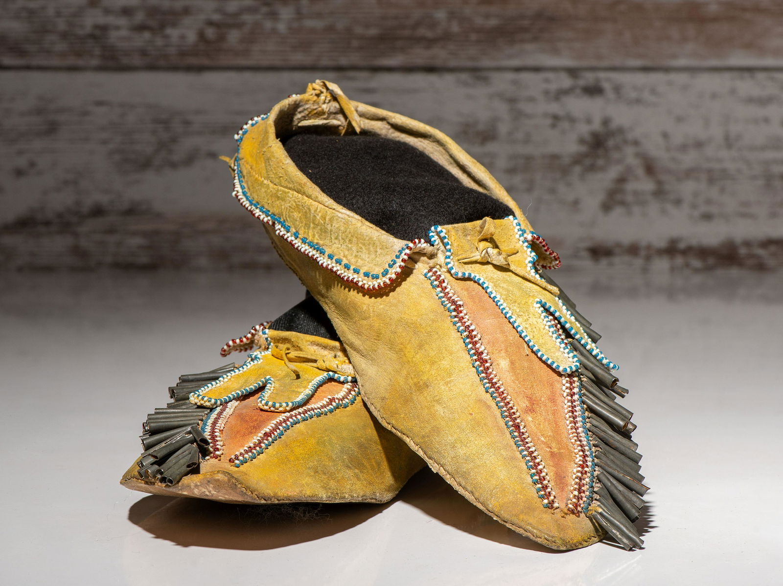 Kiowa Beaded Hide Moccasins (1 of 3)