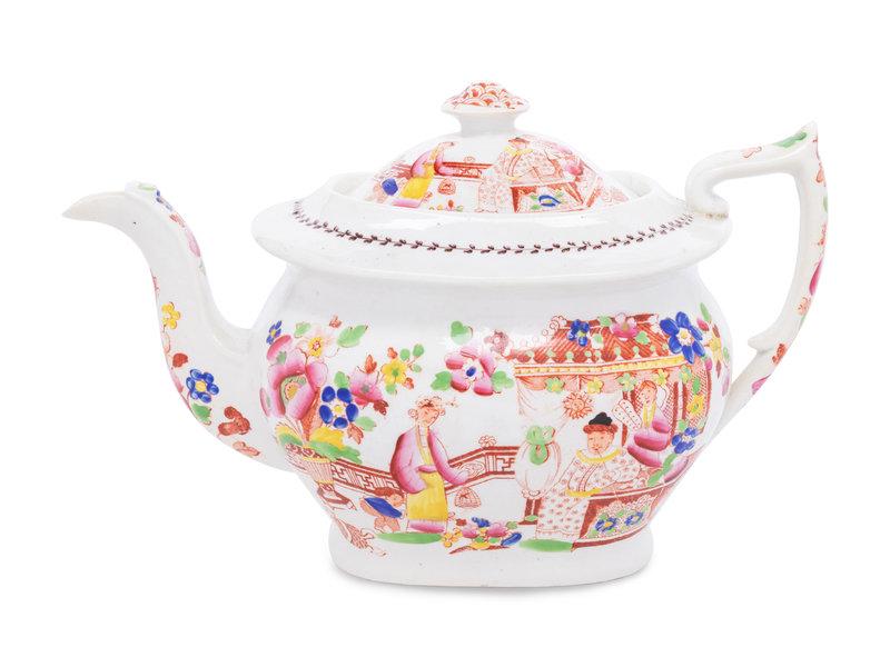 A Collection of Continental and English Porcelain Articles: A Collection of Continental and English Porcelain Articles 18th Century and Later comprising a Hilditch & Sons teapot, an unmarked English mug, a German saucer with spurious blue crossed swords ma
