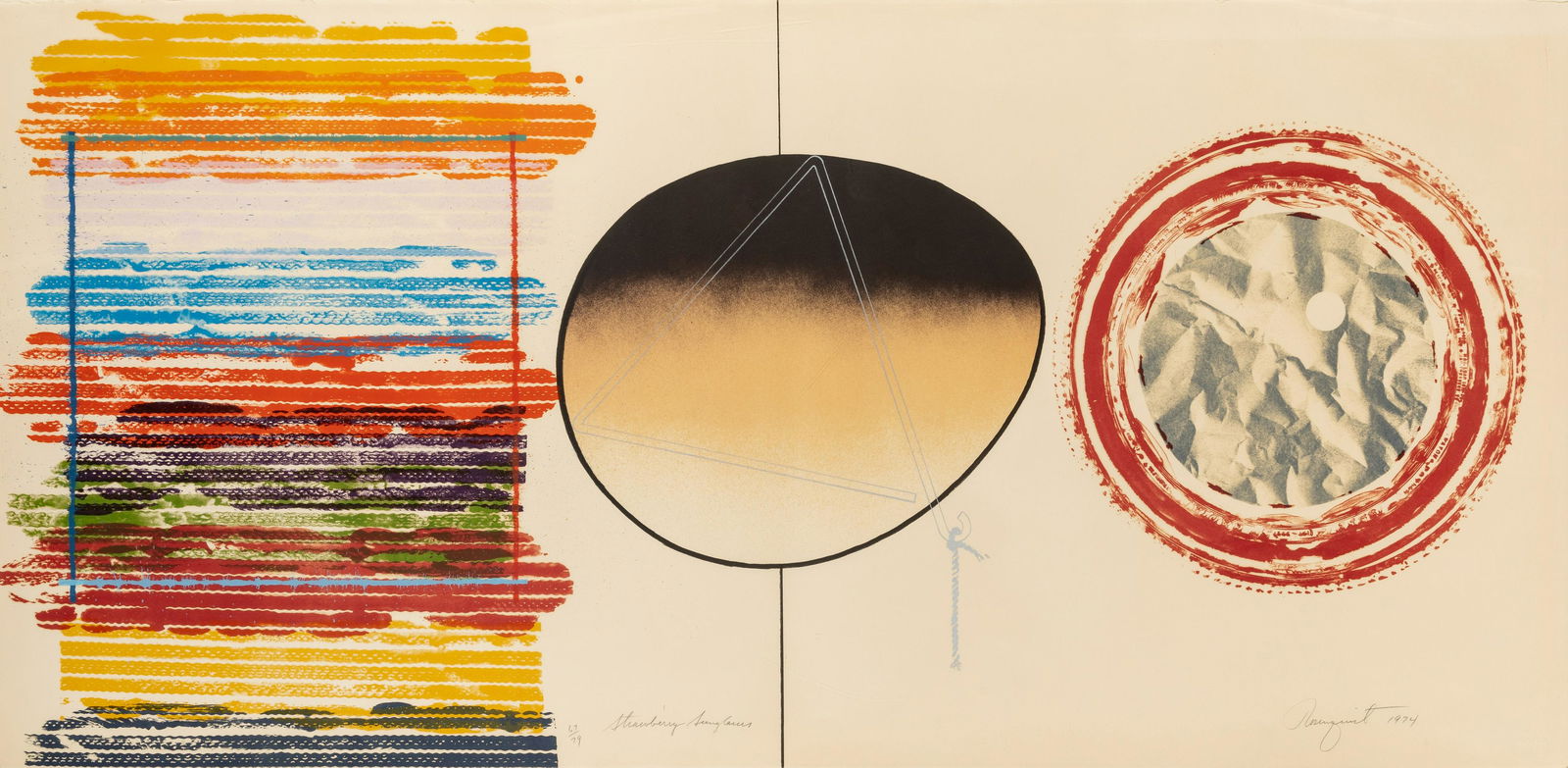 James Rosenquist (American, 1933-2017) Strawberry Sunglasses, 1974 (1 of 4)