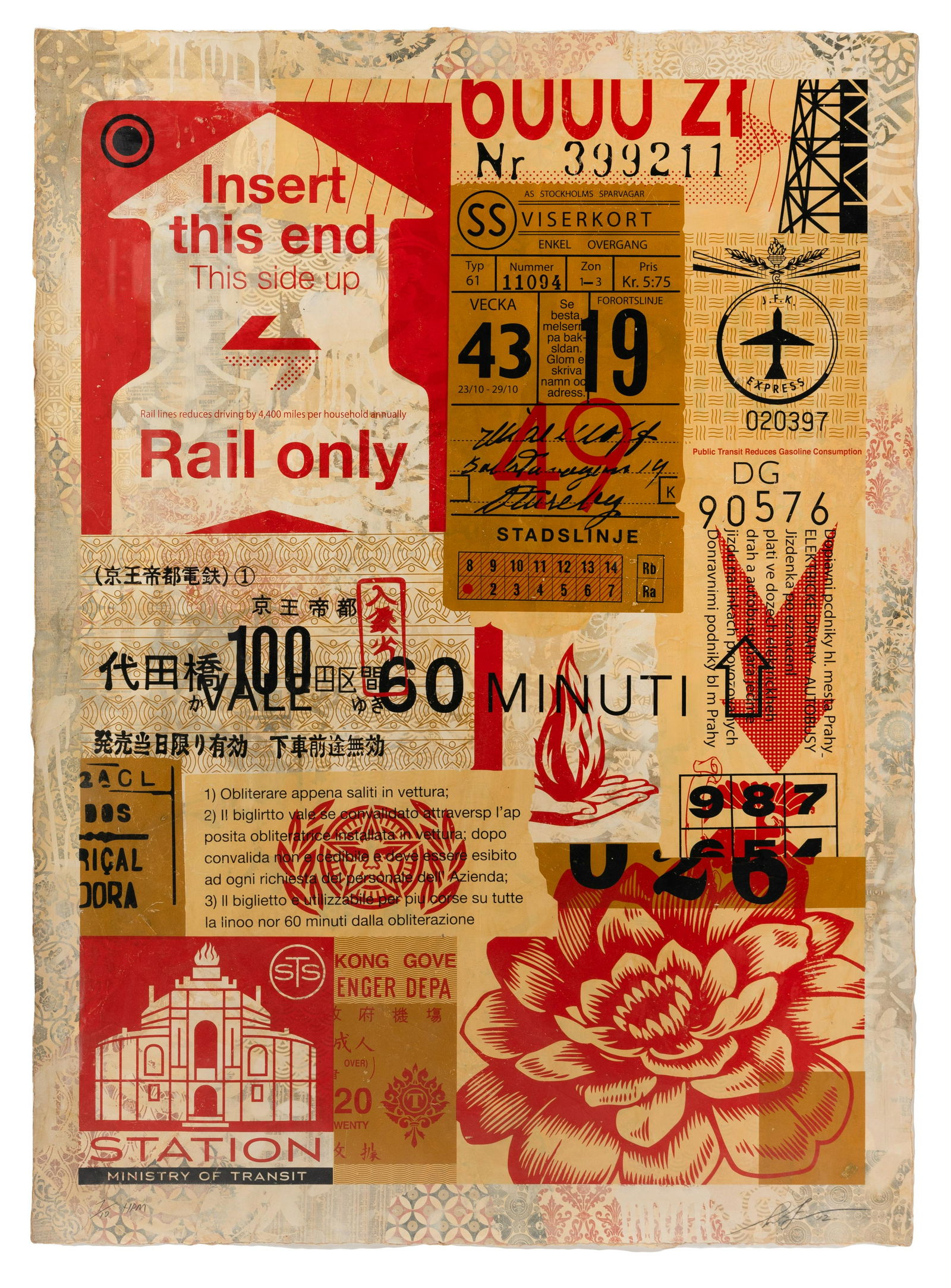 Shepard Fairey (American, b. 1970) Station to Station 1, 2012 (1 of 4)