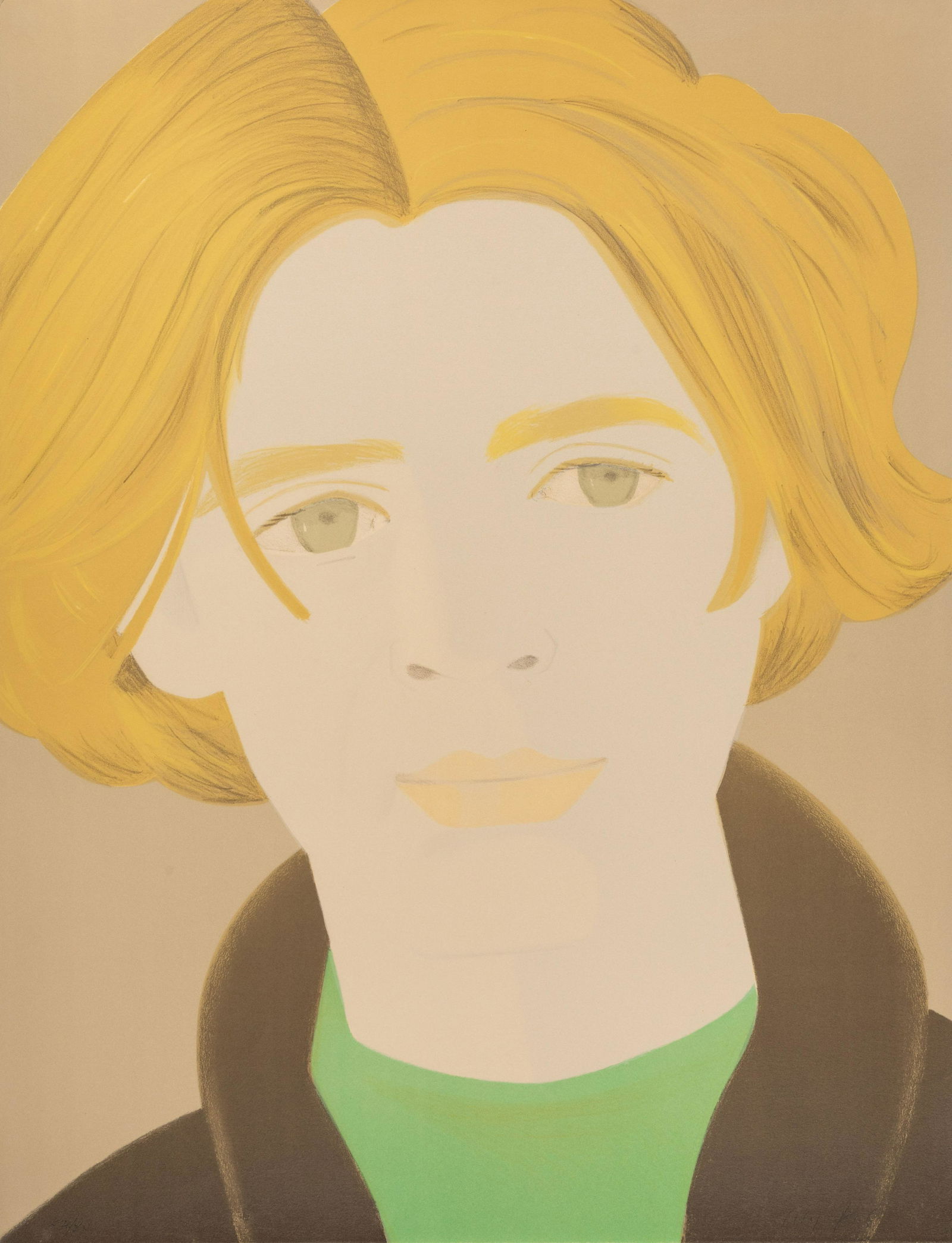 Alex Katz  (American, b. 1927) Homage to Frank O'Hara: William Dunas, 1972 (1 of 4)