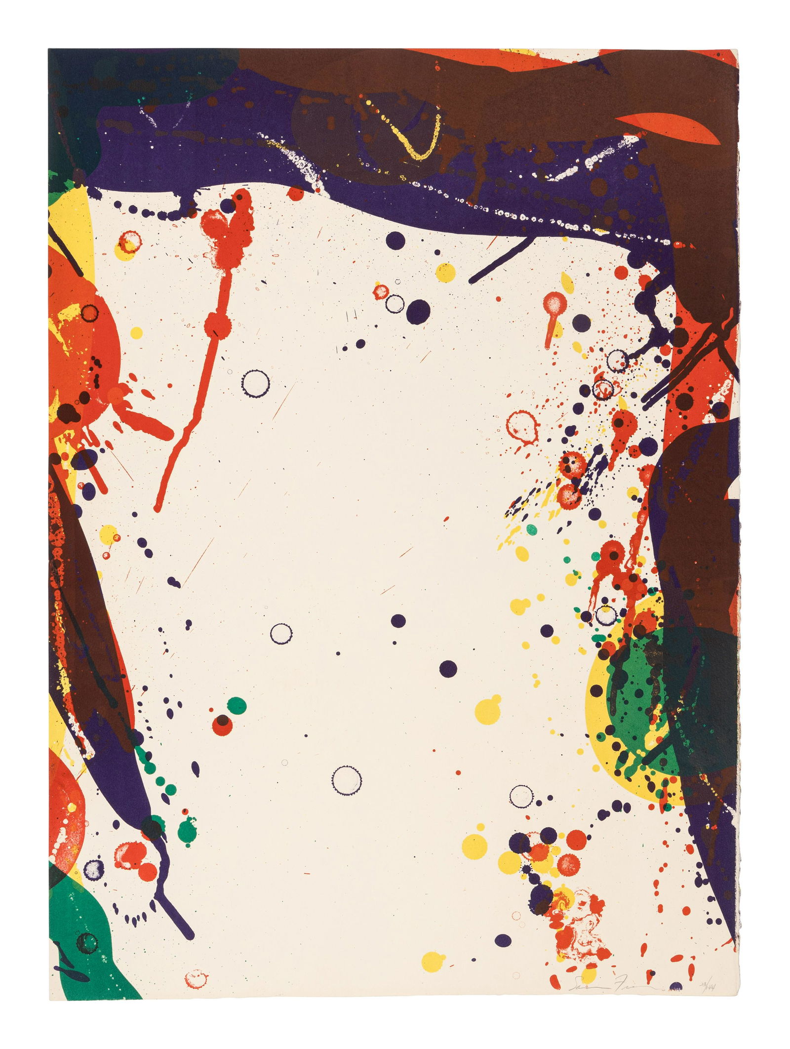Sam Francis (American, 1923-1994) Untitled (from the National Collection of Fine Arts Portfolio) (1 of 5)