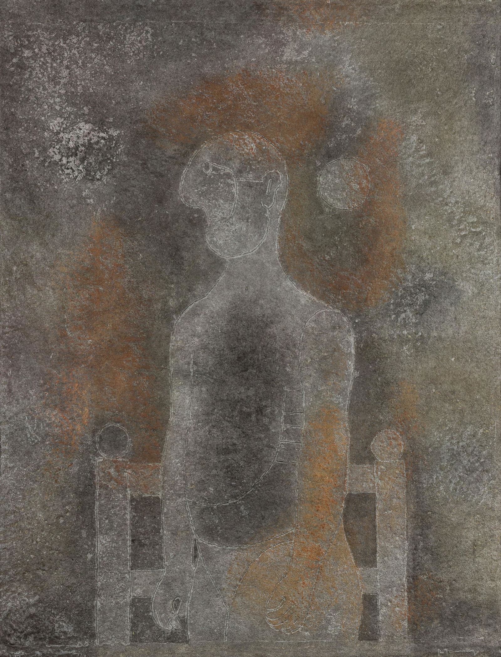Rufino Tamayo (Mexican, 1899-1991) Hombre en Gris, 1981 (1 of 6)