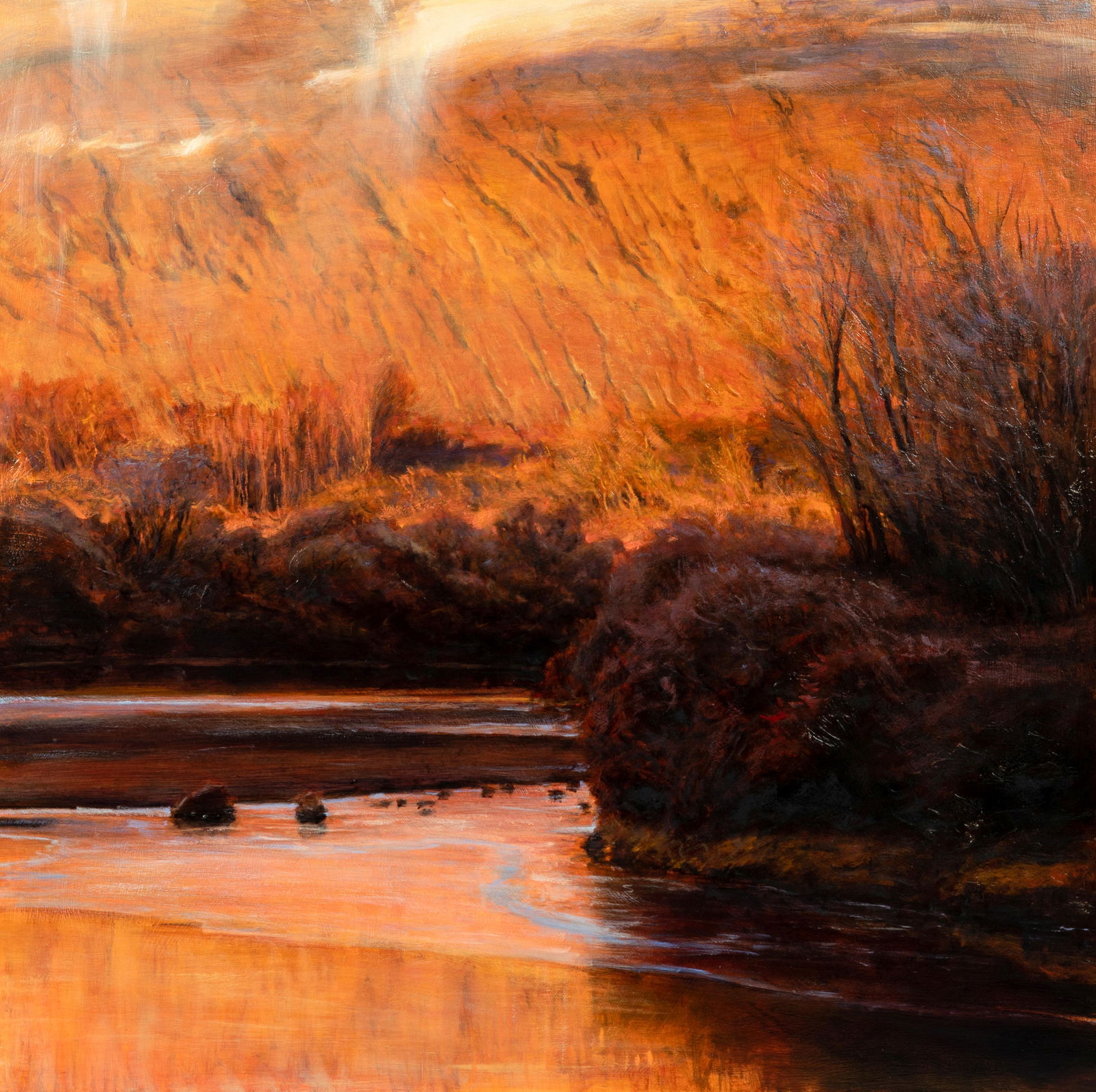 Gordon Brown (American, b. 1962) Red Rocks: Gordon Brown (American, b. 1962) Red Rocks oil on board signed Gordon Brown (lower right) 36 x 38 inches Provenance: Breckenridge Galleries, Breckenridge, Colorado