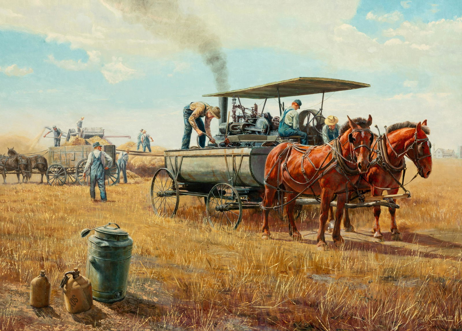 Mort Künstler (American, b. 1931) Water Wagon, 1990 (1 of 5)