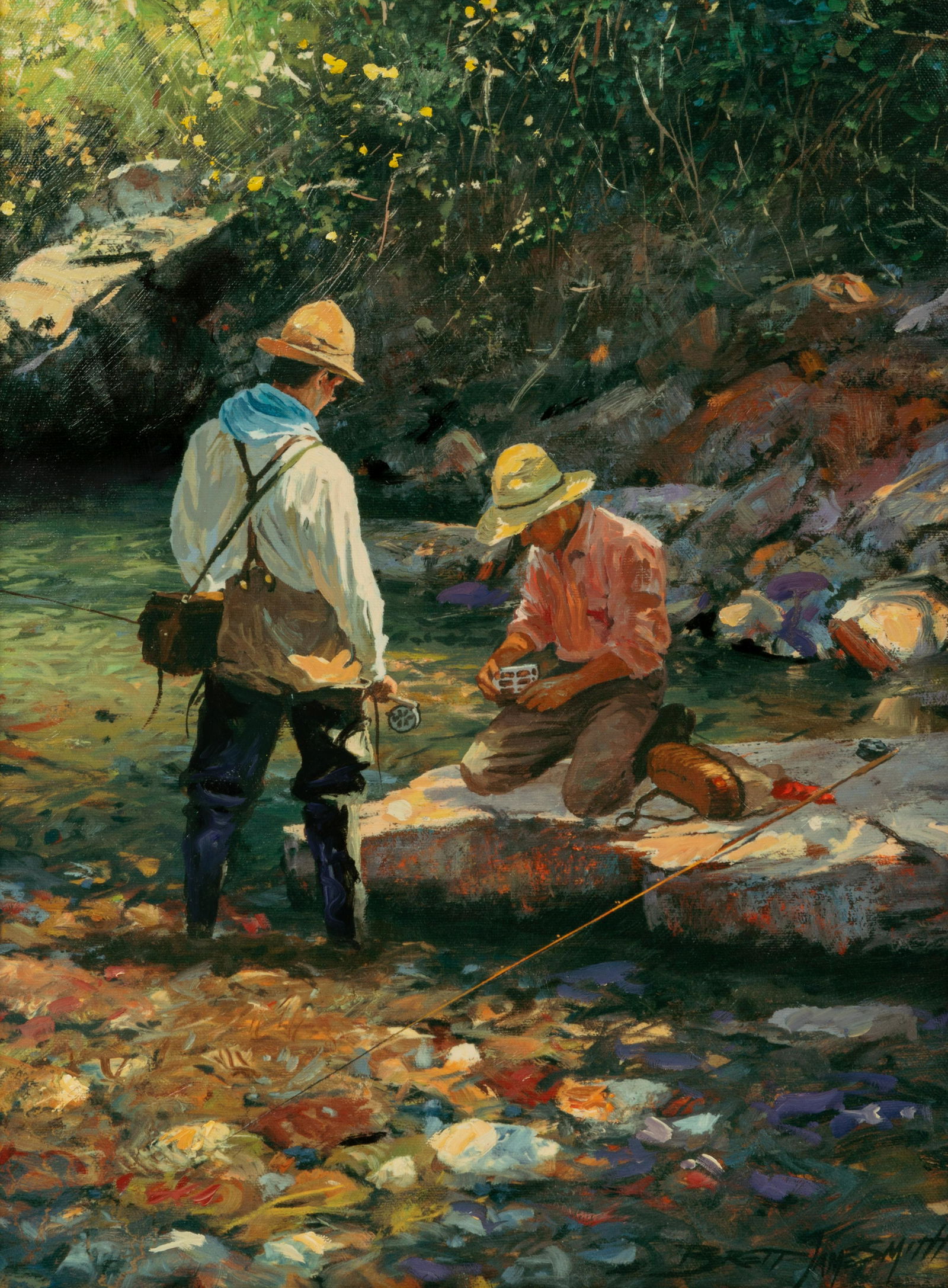 Brett James Smith (American, b. 1958) Fishing Friends (1 of 5)