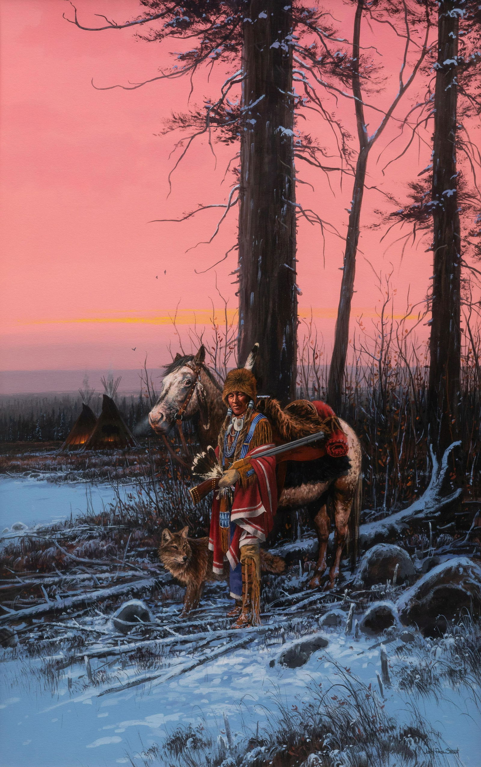 John Paul Strain (American, b. 1955) Winter Twilight, 1989 (1 of 5)