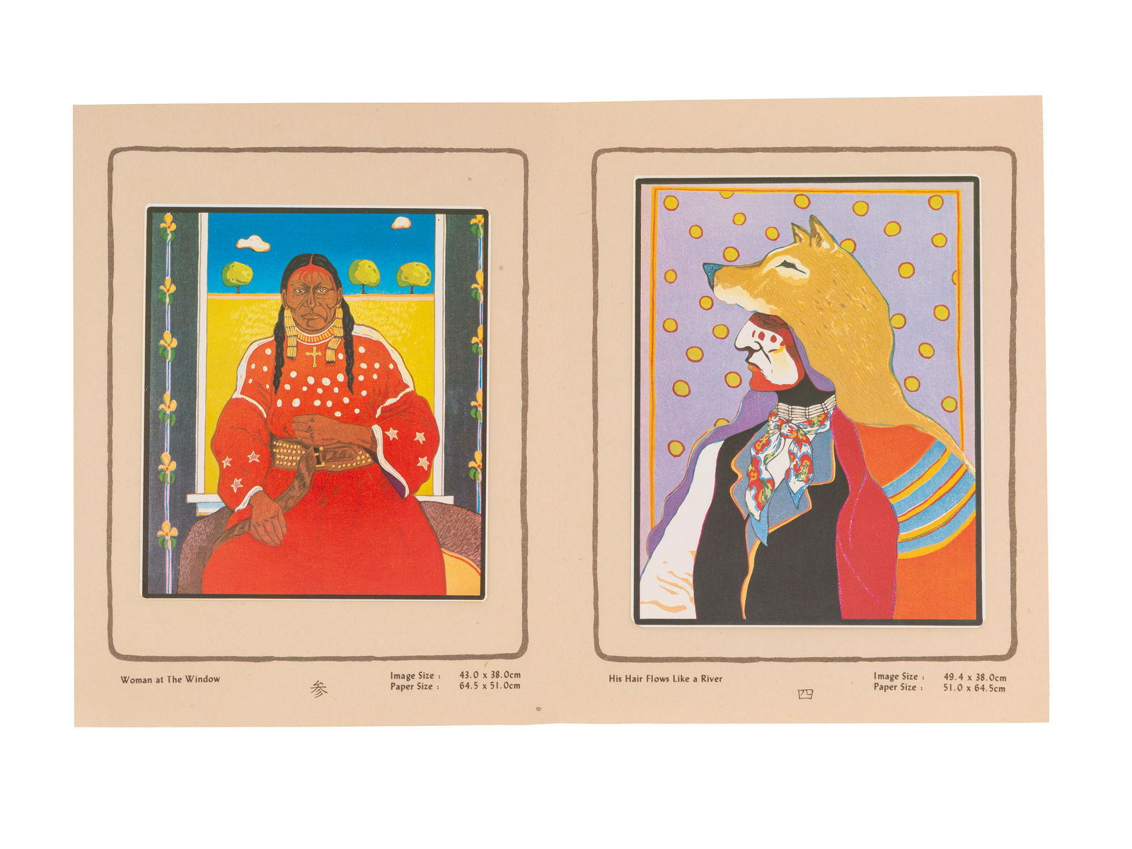 T. C. Cannon (Caddo/Kiowa, 1946-1978) Portraits of the Brave Heart People. New York: Aberbach Fine: T. C. Cannon (Caddo/Kiowa, 1946-1978) Portraits of the Brave Heart People. New York: Aberbach Fine Art, 1979. Book includes diminutive copies of T.C. Cannon woodcuts: Collector #5, Hopi with Manta, Wo