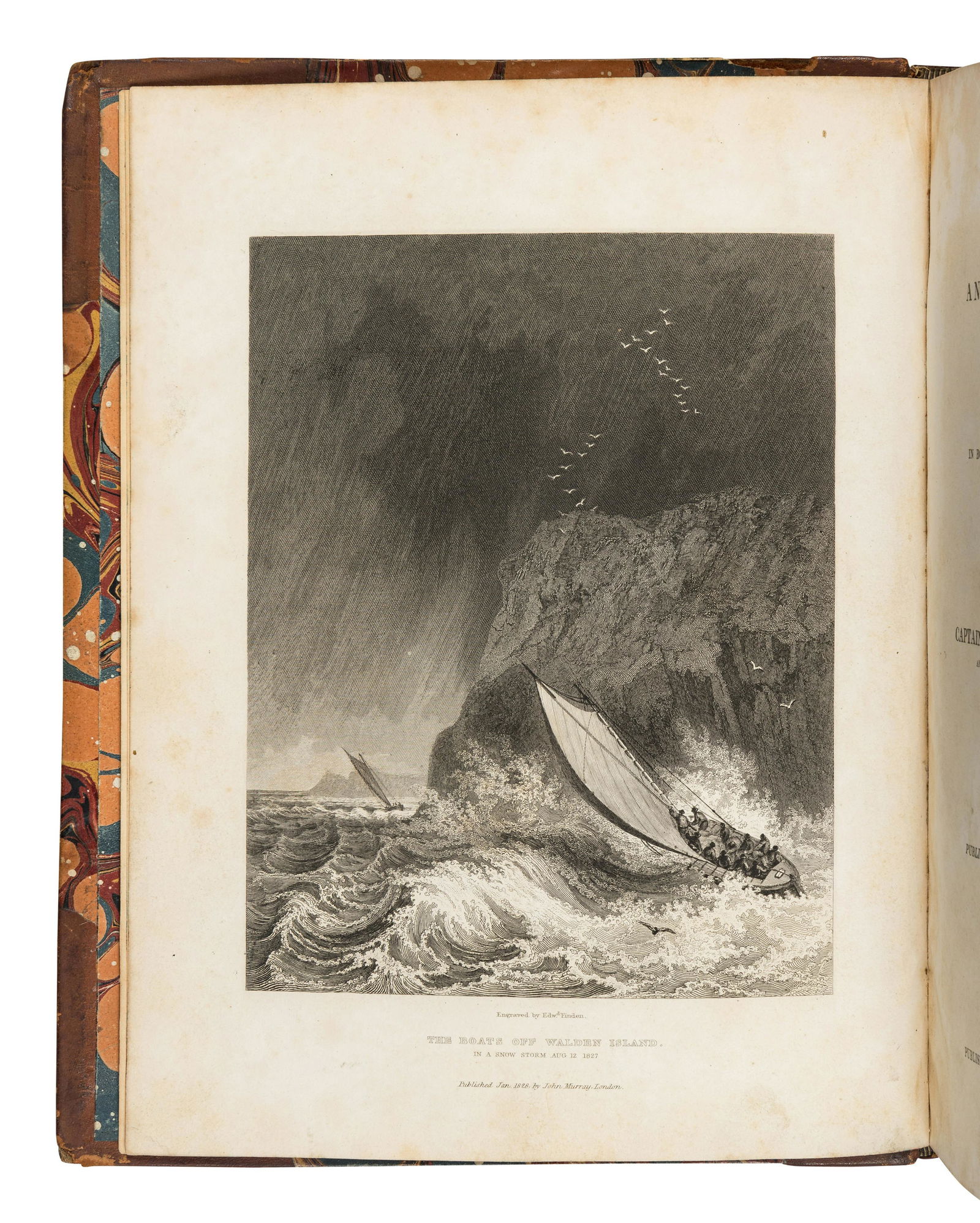 PARRY, William Edward, Sir. Narrative of an Attempt to Reach the North Pole, in boats ... Attached: PARRY, William Edward, Sir (1790-1855). Narrative of an Attempt to Reach the North Pole, in boats ... Attached to His Majesty's Ship Hecla. London: William Clowes for John Murray, 1828. 4to (262 x 202