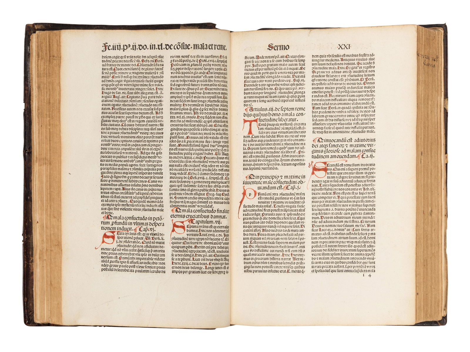 BERNARDINUS SENENSIS, Saint (1380-1444). Quadragesimale de christiana religione. [Basel: Johann (1 of 4)