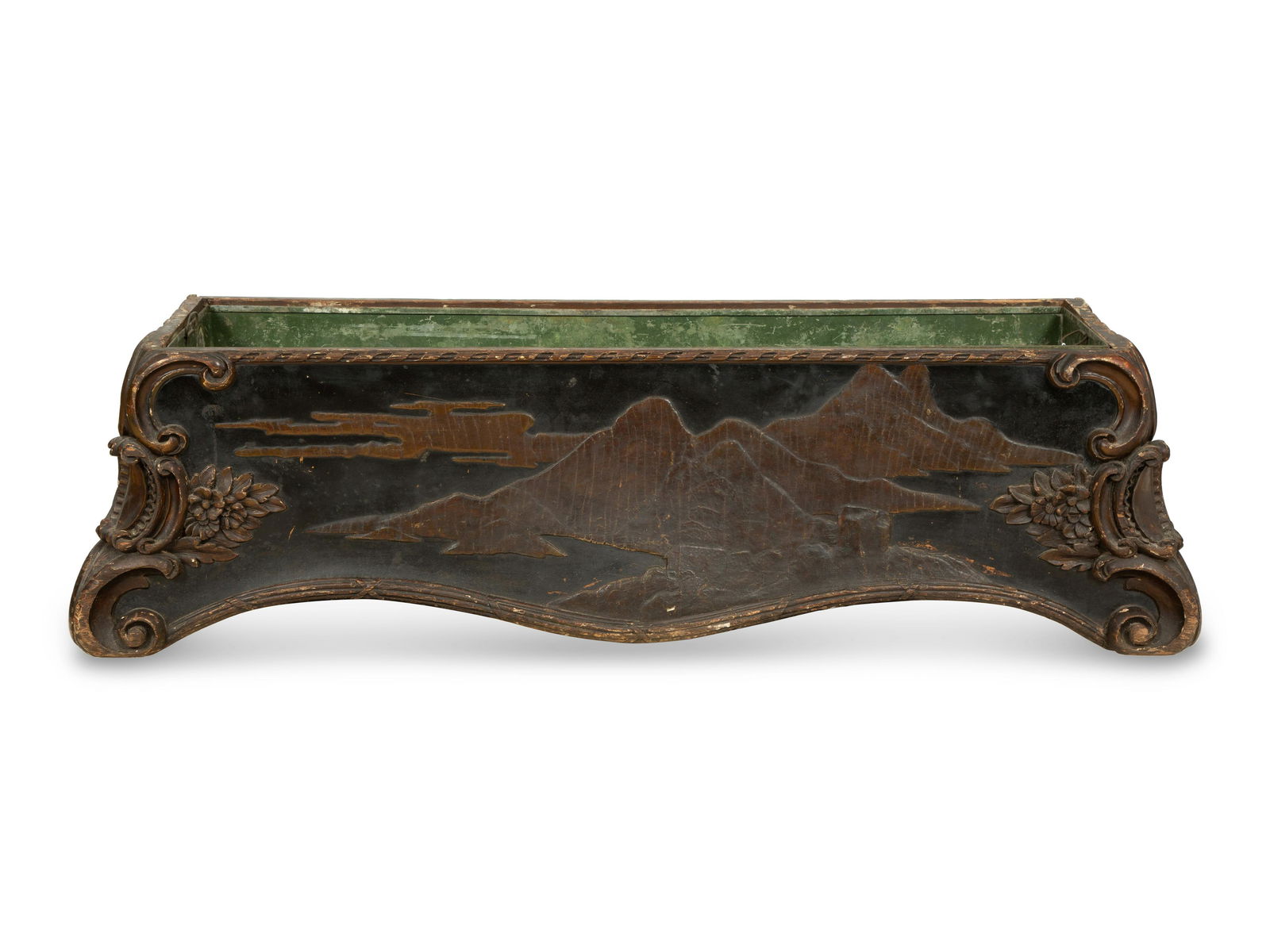 An Italian Louis XV Style Painted and Parcel Gilt Jardinière (1 of 4)