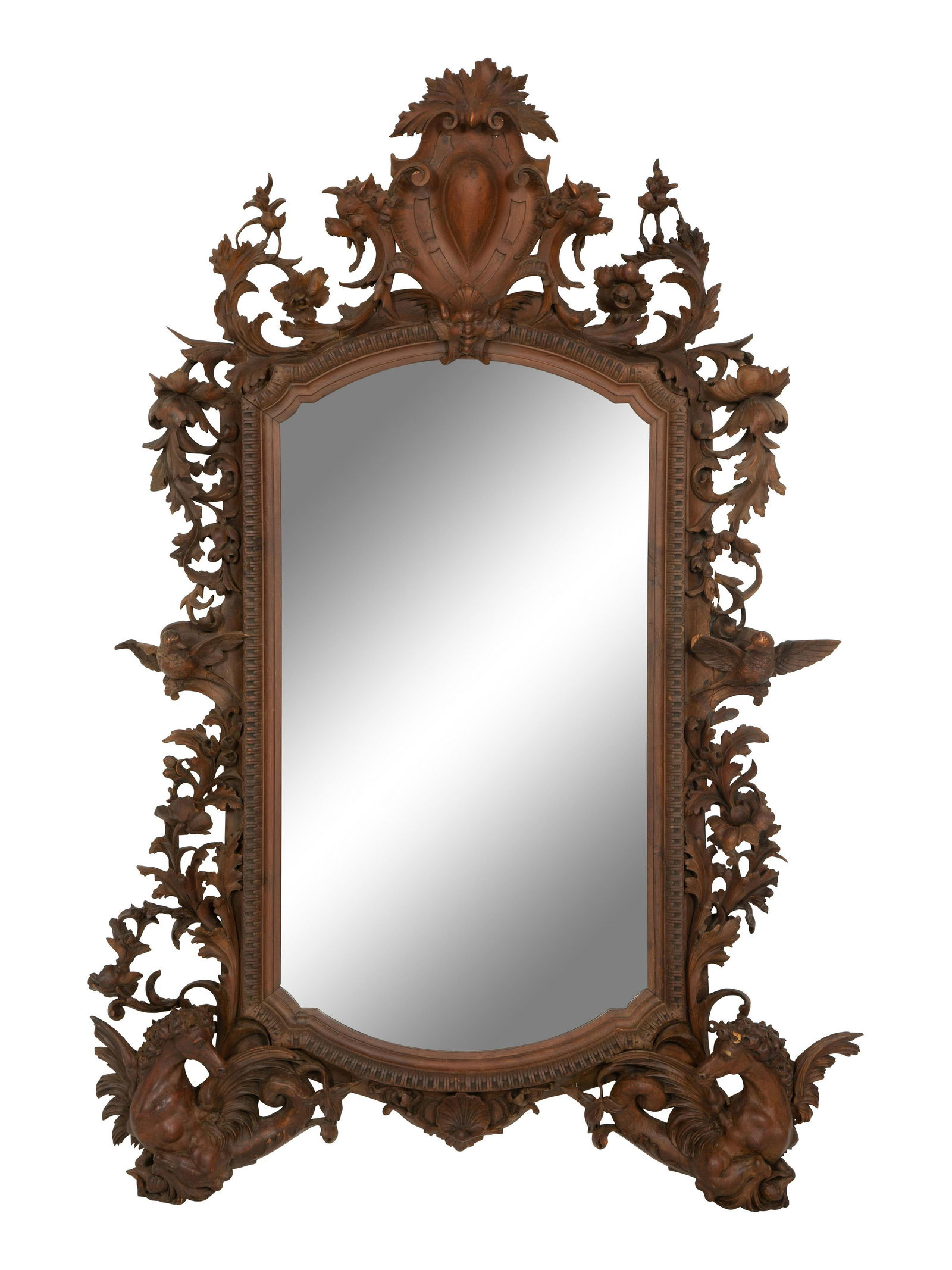 A Continental Foliate Carved Mirror (1 of 4)