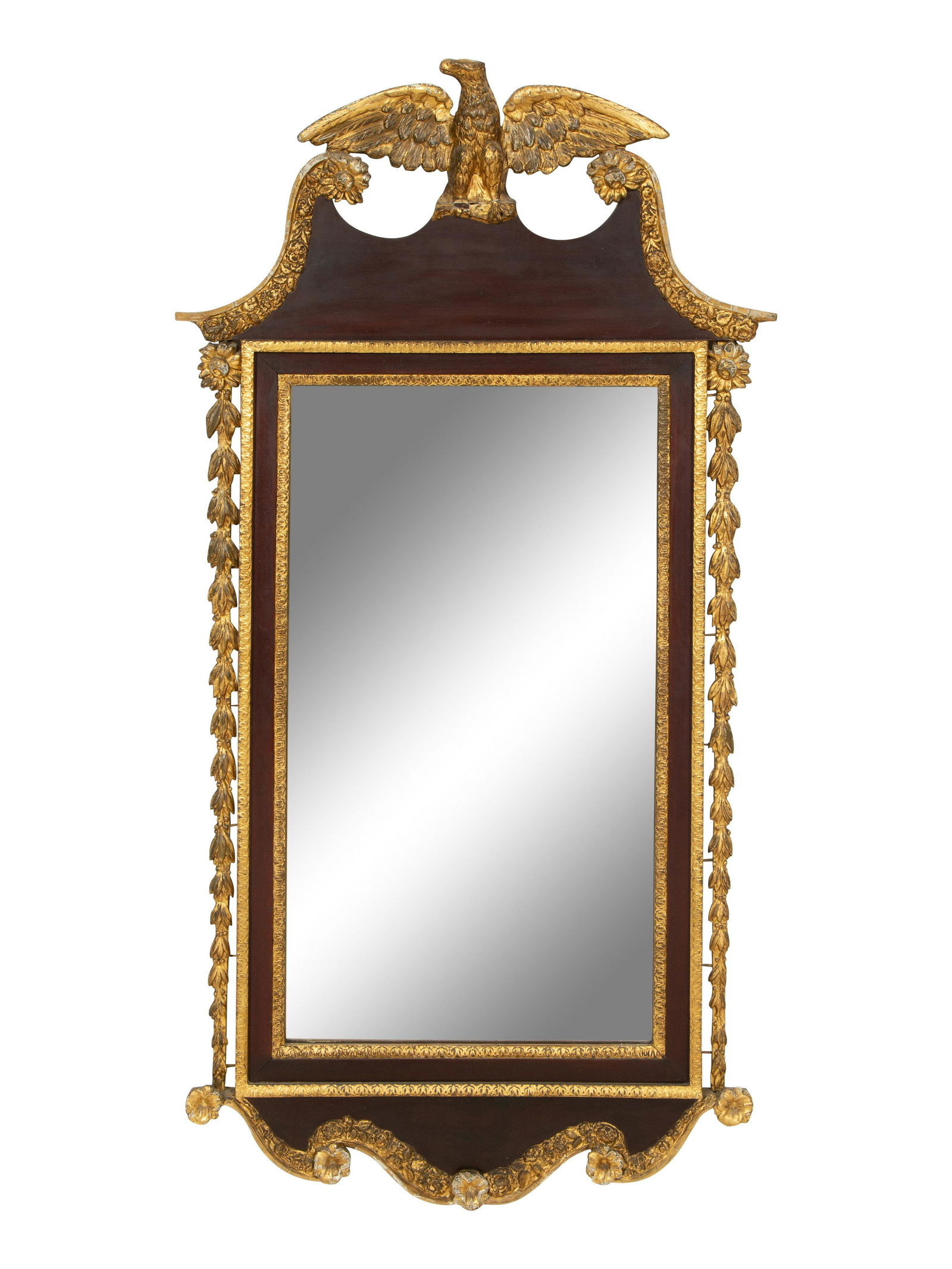 A George III Style Parcel Gilt Mahogany Mirror (1 of 4)