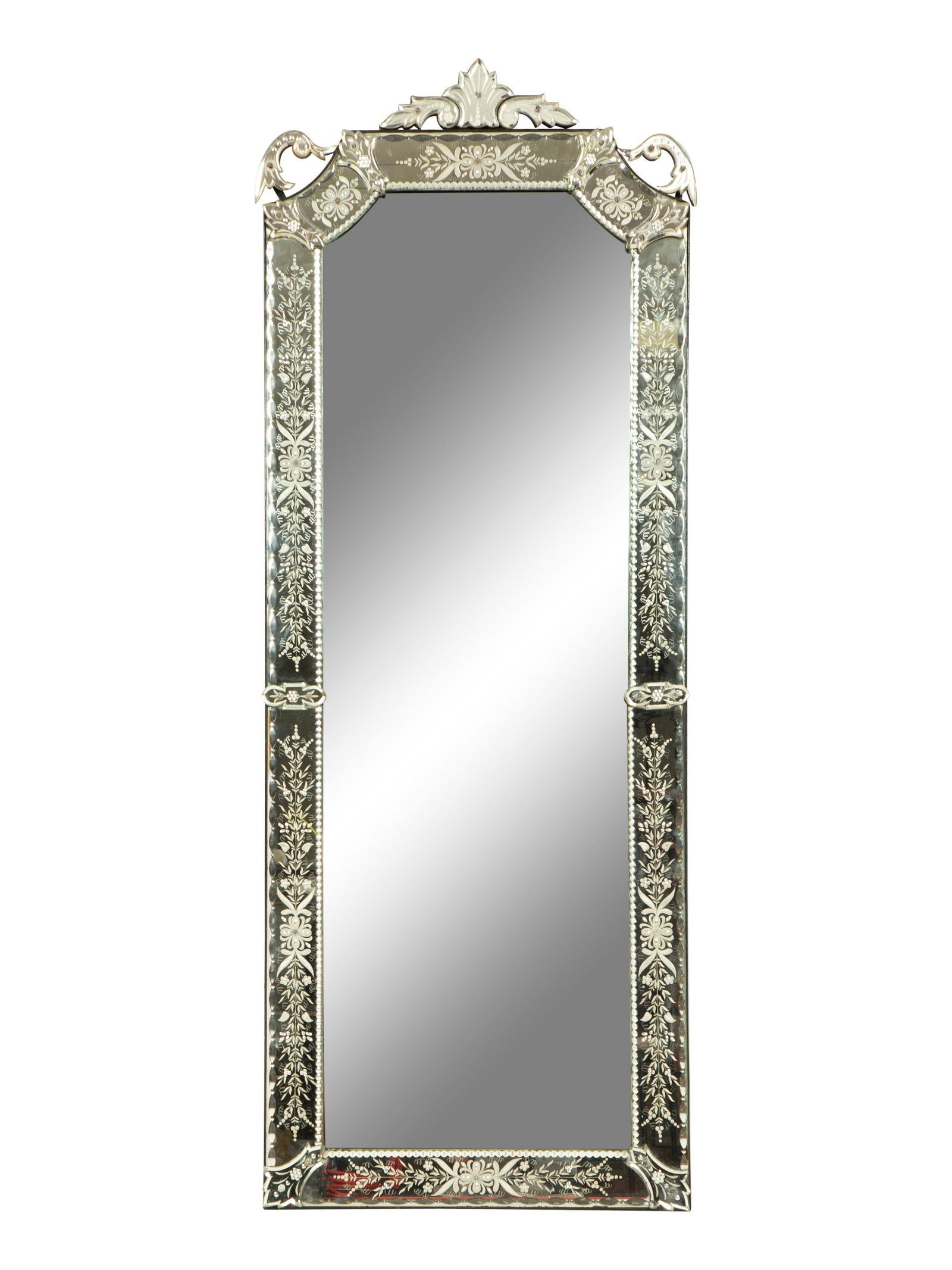 A Venetian Style Etched Glass Pier Mirror (1 of 6)