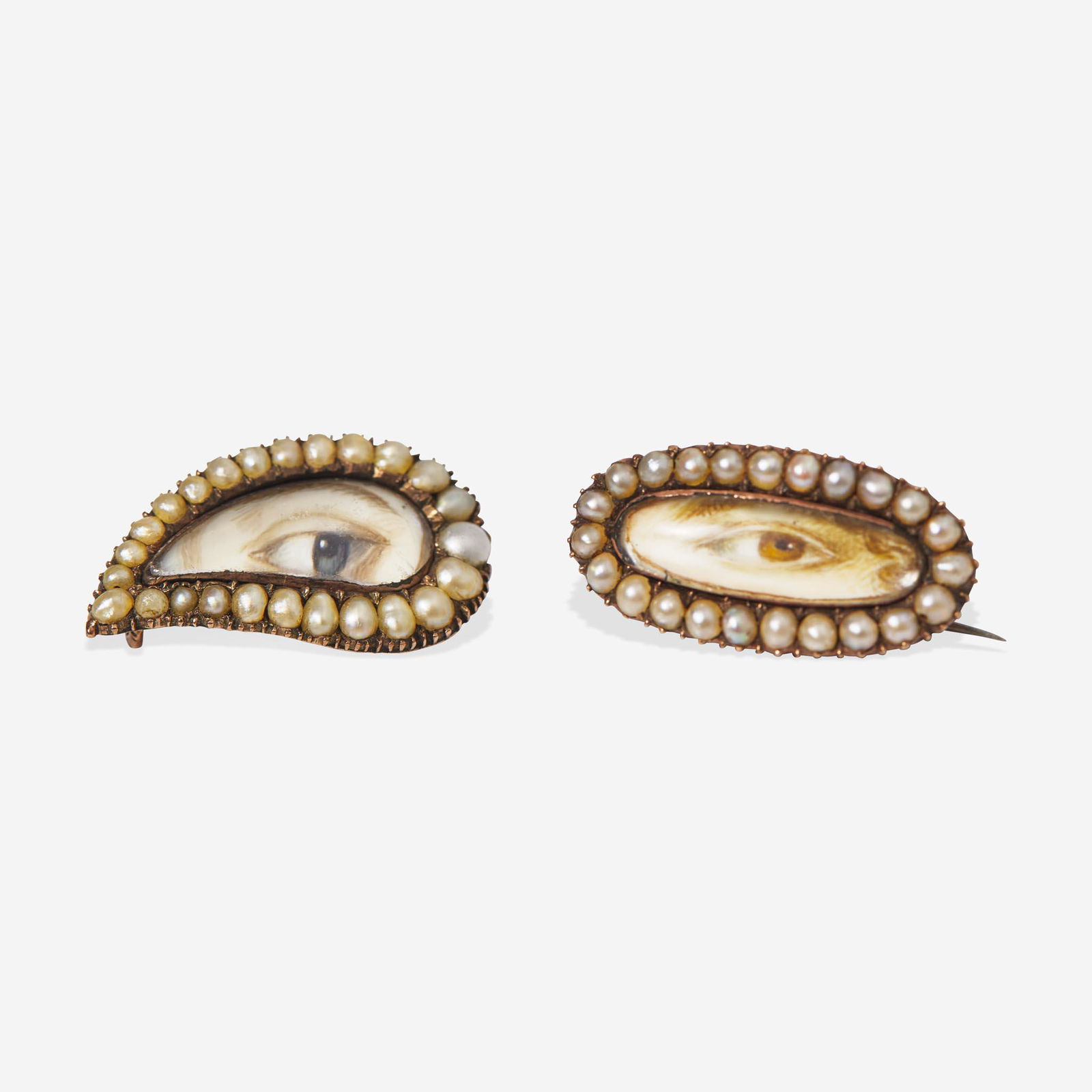 Two Georgian "Lover's Eye" brooches early 19th century (1 of 1)