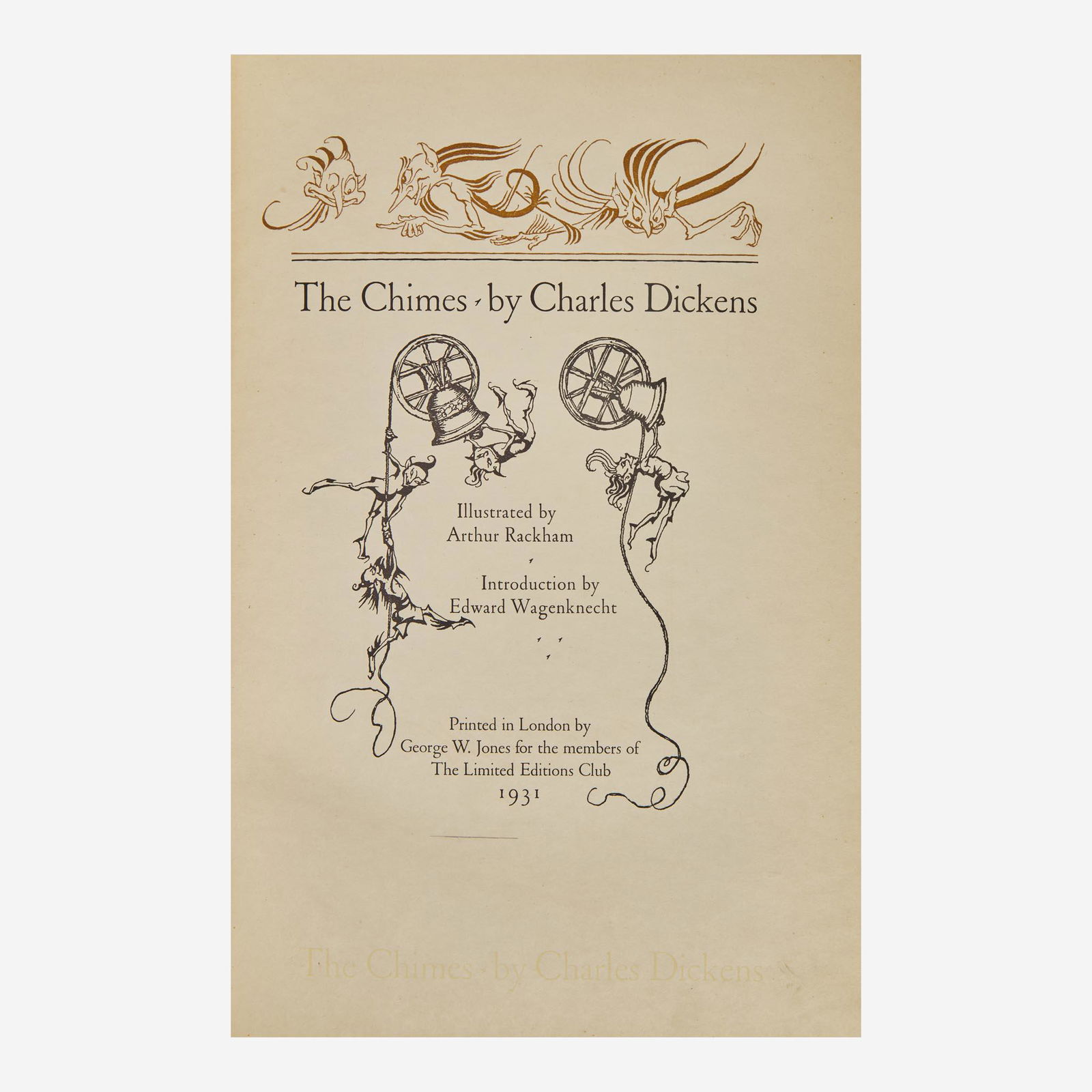 [Children's & Illustrated] [Rackham, Arthur] Dickens, Charles The Chimes (1 of 4)
