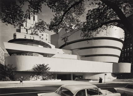 Ezra Stoller (1915-2004) Guggenheim Museum, Frank Lloyd Wright, New York, NY, 1959: Ezra Stoller (1915-2004) Guggenheim Museum, Frank Lloyd Wright, New York, NY, 1959 Gelatin silver print, printed later, signed and numbered 'A/P' in pencil on the verso. image: 12 1/2 x 17 1/8in.