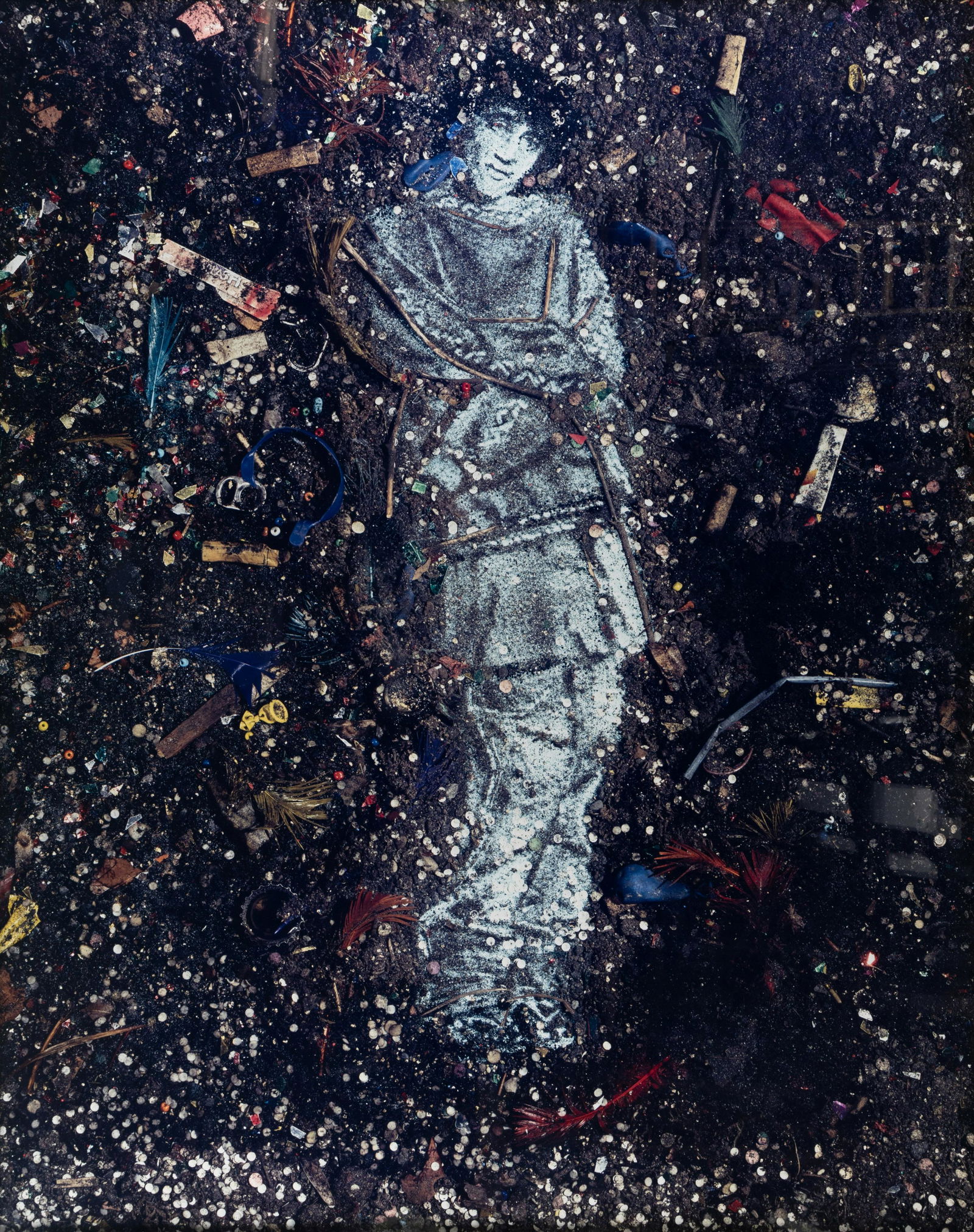 Vik Muniz (born 1961) Madalena, from the series "Aftermath," 1998: Vik Muniz (born 1961) Madalena, from the series "Aftermath," 1998 Dye-bleach print, signed and numbered '6/10' in ink on the label affixed on the frame backing. image/ mount: 60 5/8 x 48 1/8in. (154.6