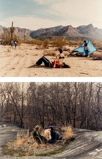 Justine Kurland (born 1969) Painting Pictures; and Superstitious Mountain, 1999: Justine Kurland (born 1969) Painting Pictures; and Superstitious Mountain, 1999 Two chromogenic prints, each flush-mounted, one signed in ink and numbered '2/6' on a label affixed to the flush-mount v