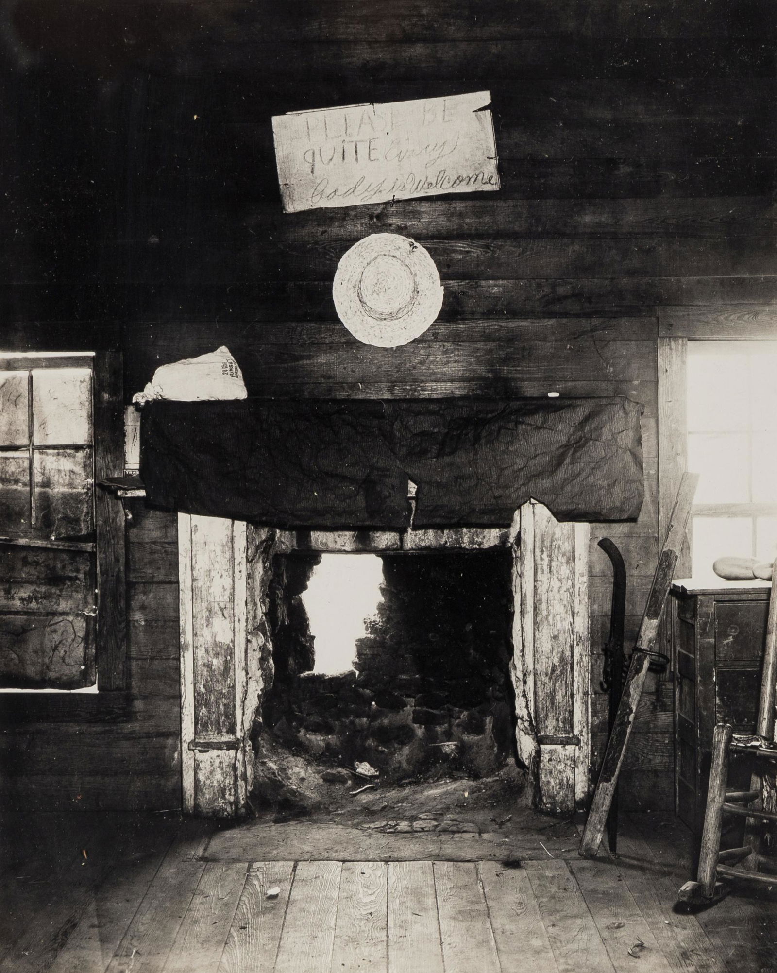 Walker Evans (1903-1975) Bedroom of Tengle Family House, Hale County, Alabama, 1936: Walker Evans (1903-1975) Bedroom of Tengle Family House, Hale County, Alabama, 1936 Gelatin silver print, printed before 1975, collection annotation, dated '11/74' in an unknown hand in pencil and cre