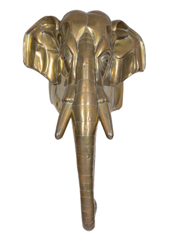 Sergio Bustamante (Mexican, b. 1949) Elephant: Sergio Bustamante (Mexican, b. 1949) Elephant brass 32 x 18 x 15 inches. Property of a Palm Beach Collector Size 32 x 18 x 15 inches.