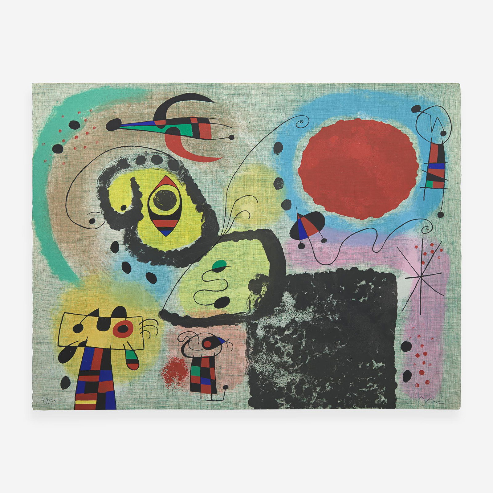 Joan Miró (Spanish, 1893-1983) Centenary of the Imprimerie Mourlot (from the Mourlot Portfolio) (1 of 2)