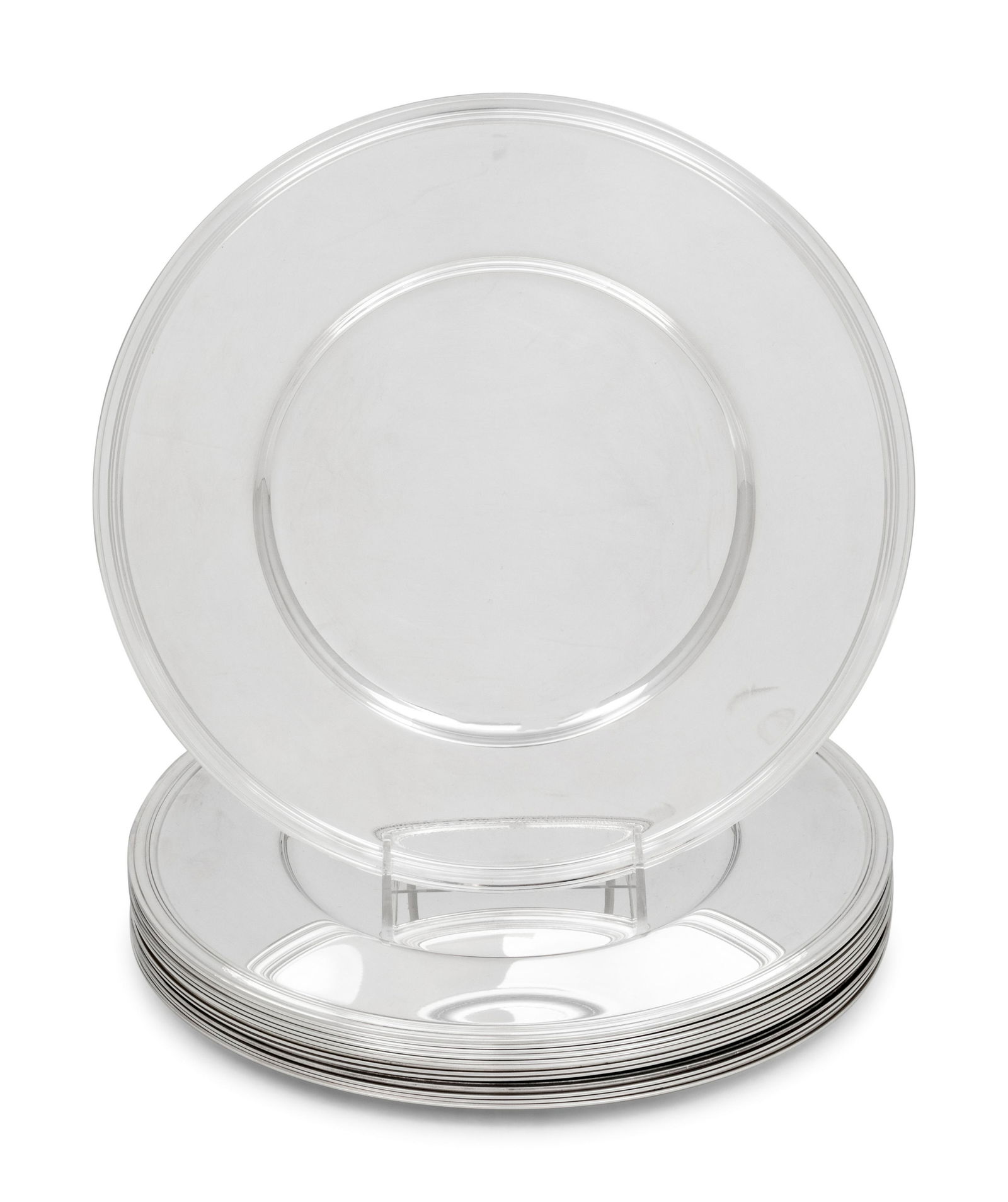 A Set of Thirteen Christofle Silver-Plate Chargers (1 of 3)